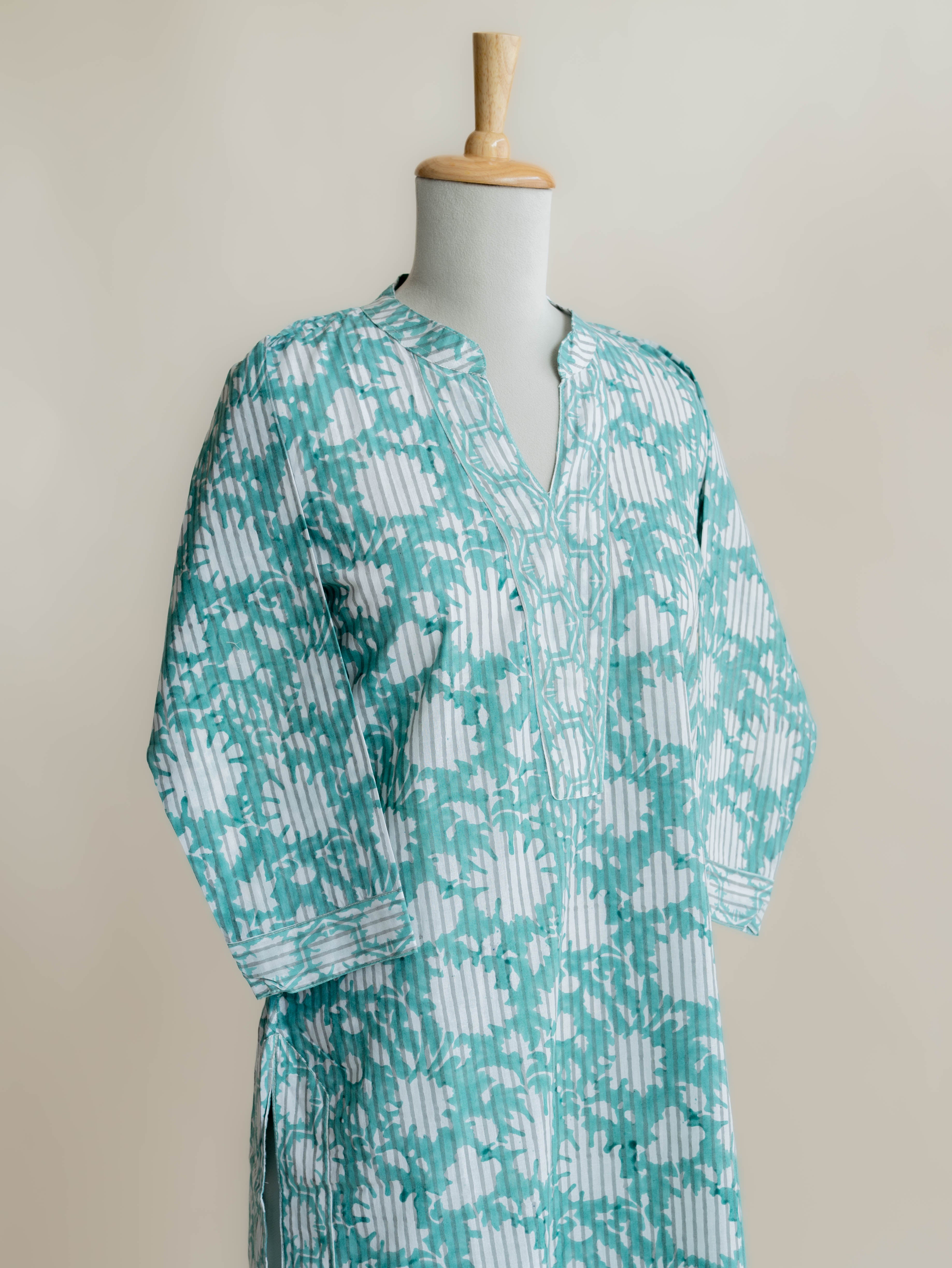 Ektha Cotton Block Printed Straight Kurta