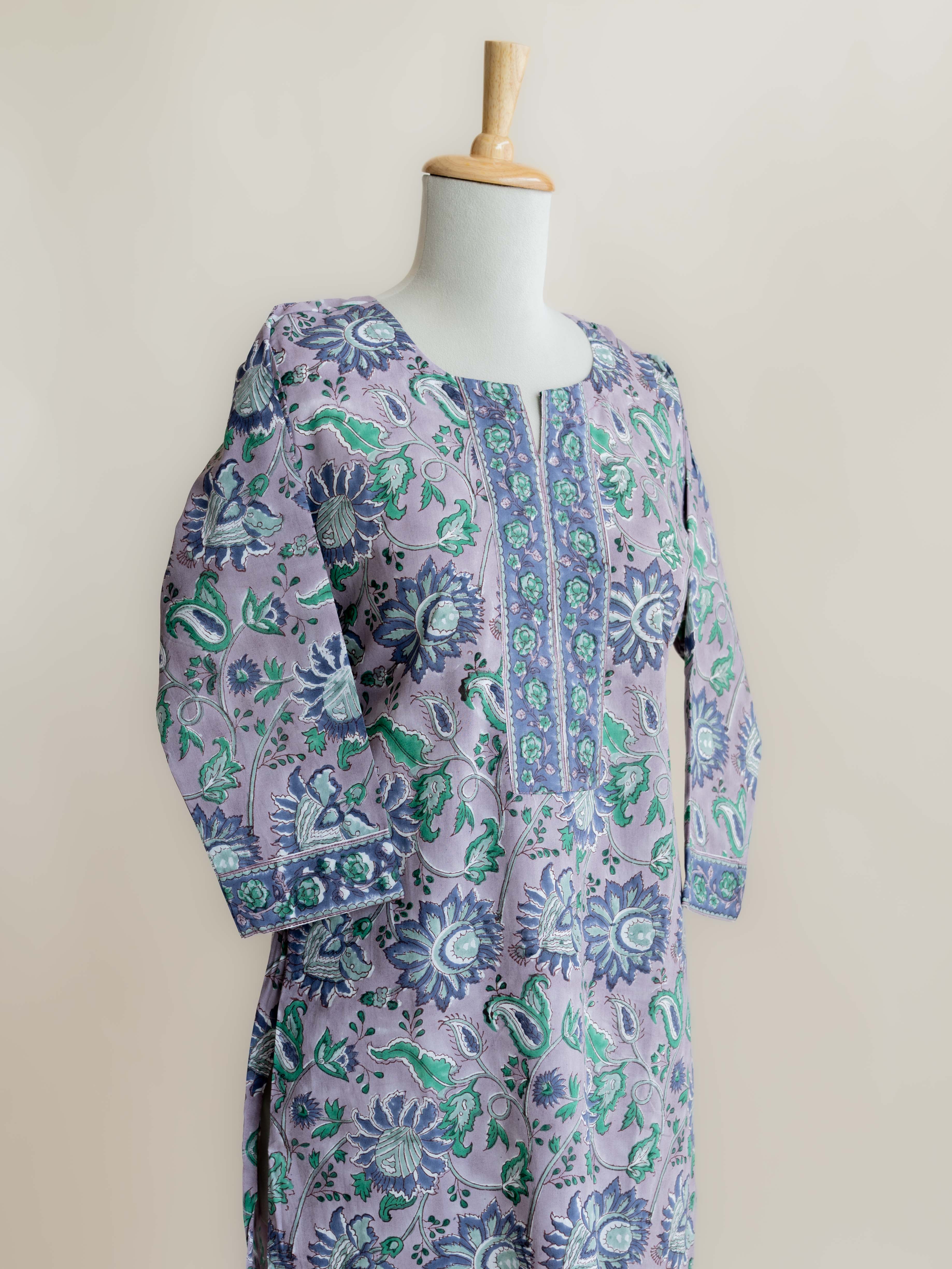 Hetal Cotton Block Printed Straight Kurta