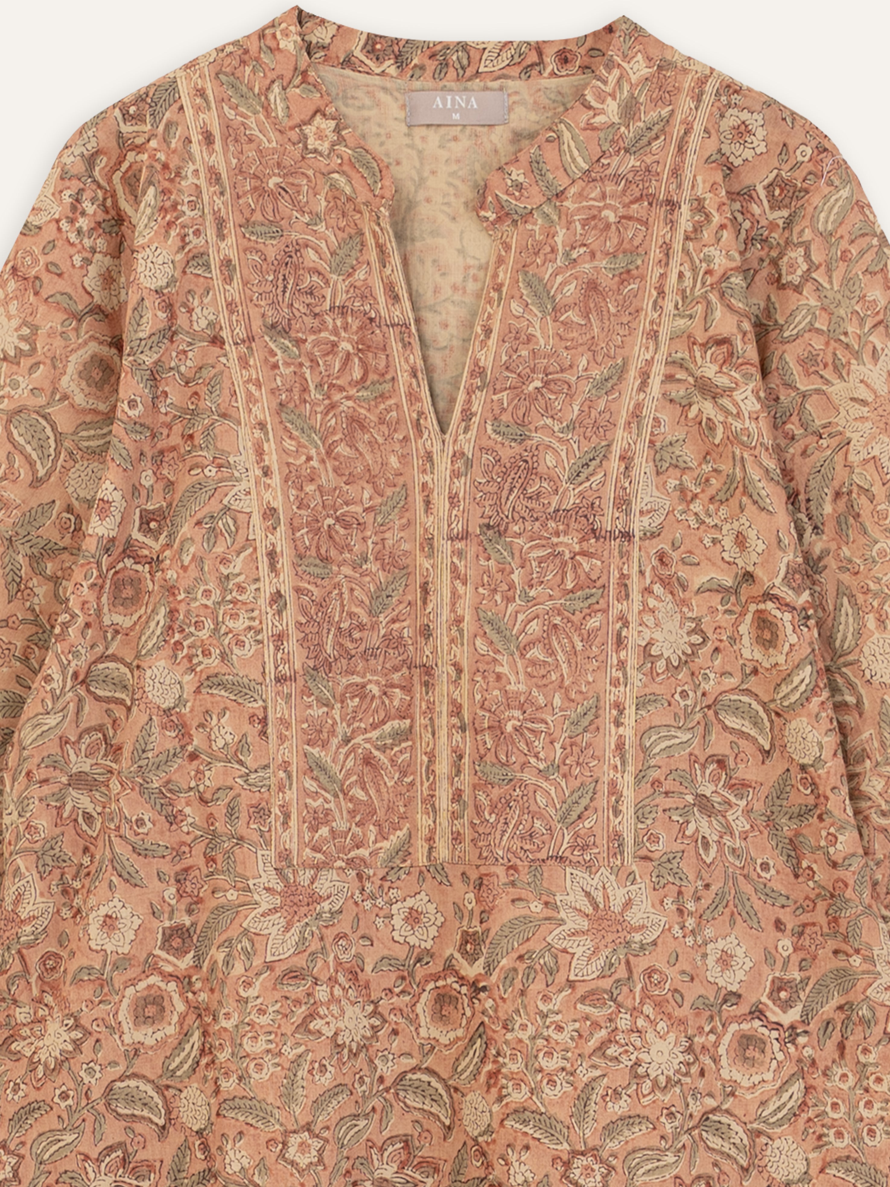 Saneeha Cotton Block Printed Straight Kurta