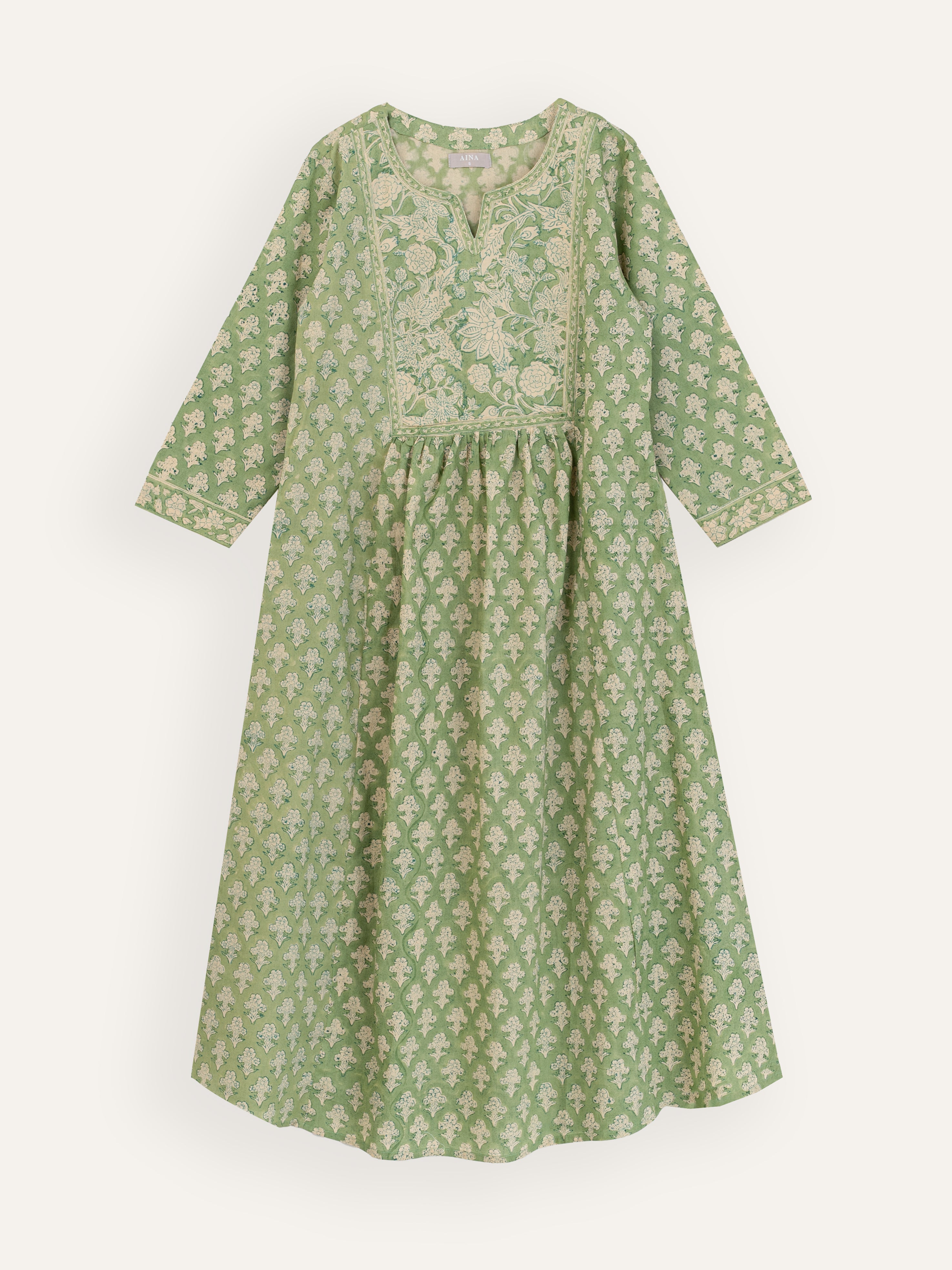 Mehareen Cotton Block Printed A-Line Kurta