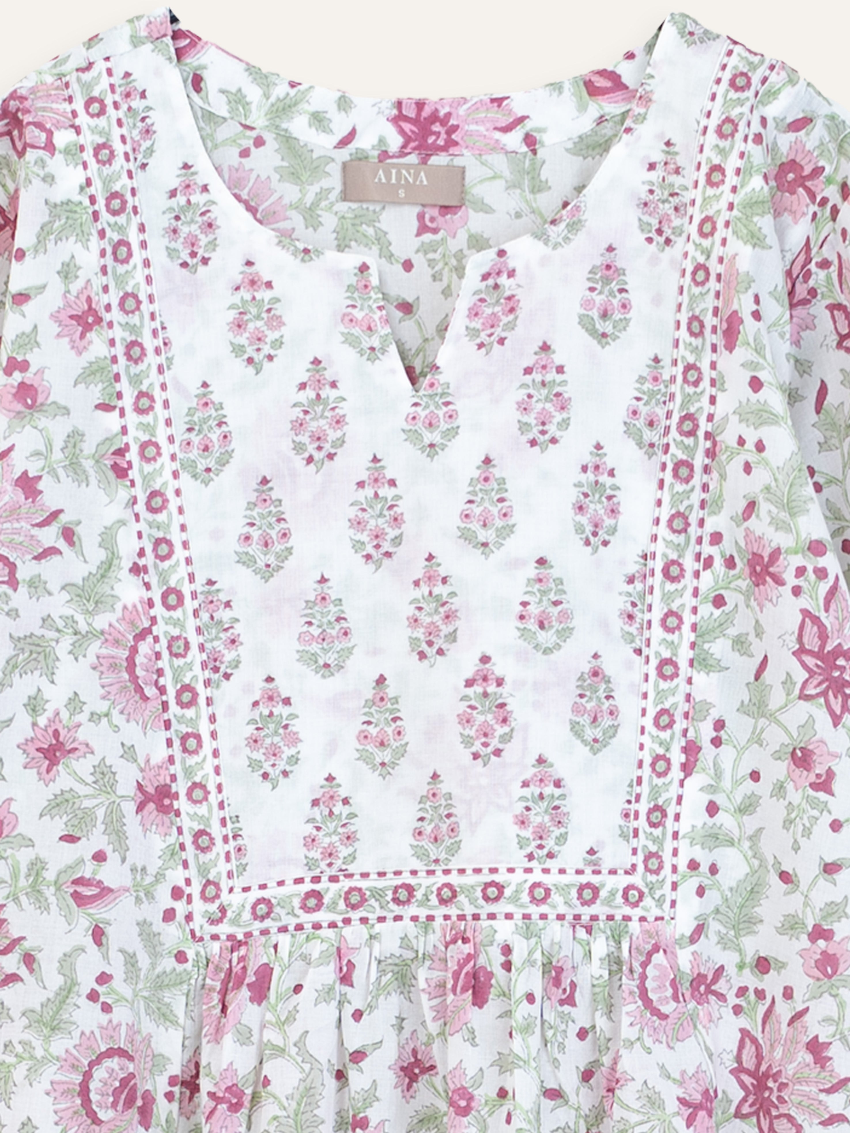 Vinika Cotton Block Printed A-Line Kurta