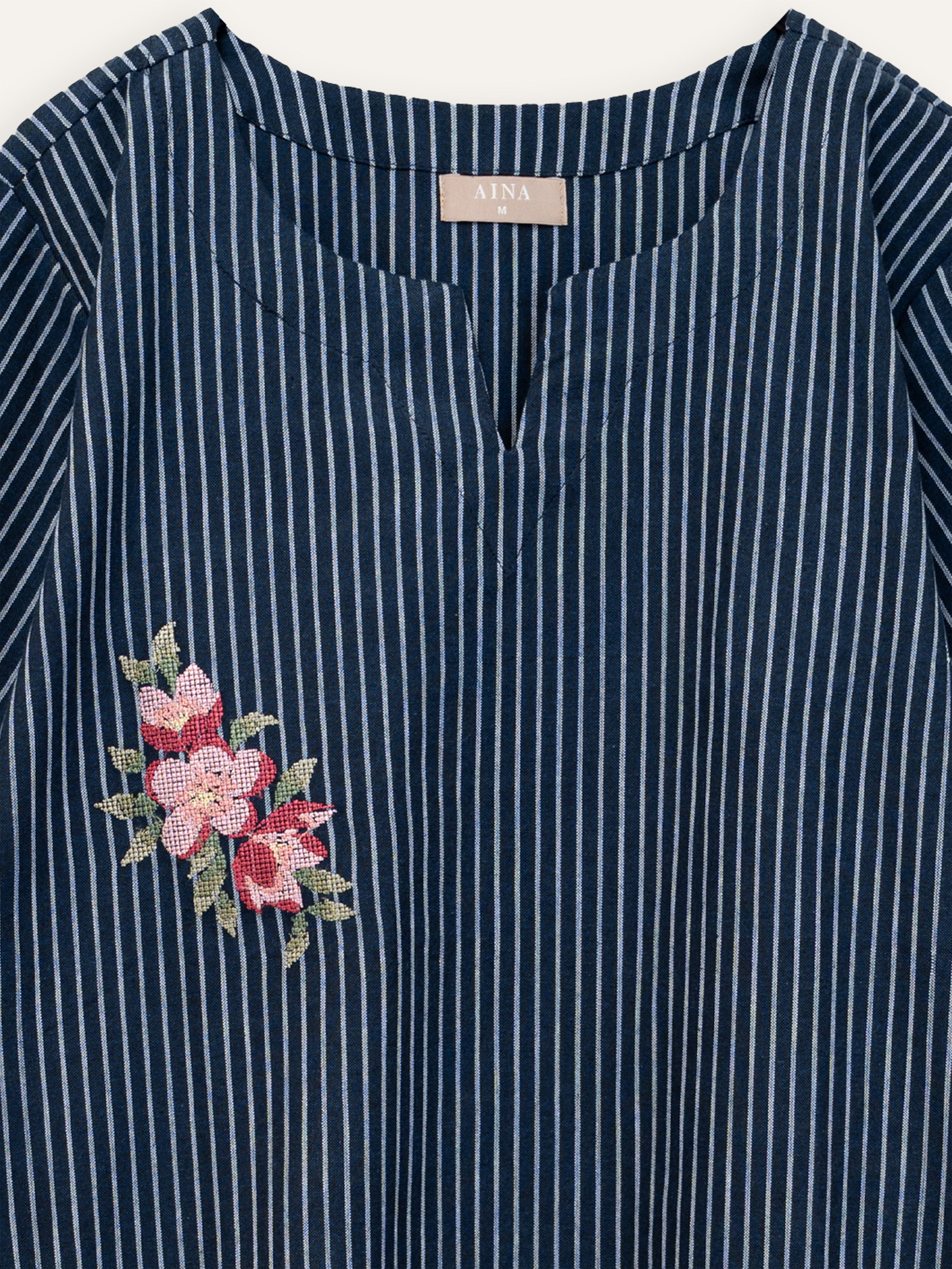 Haneen Cotton Handloom Embroidered Straight Kurta