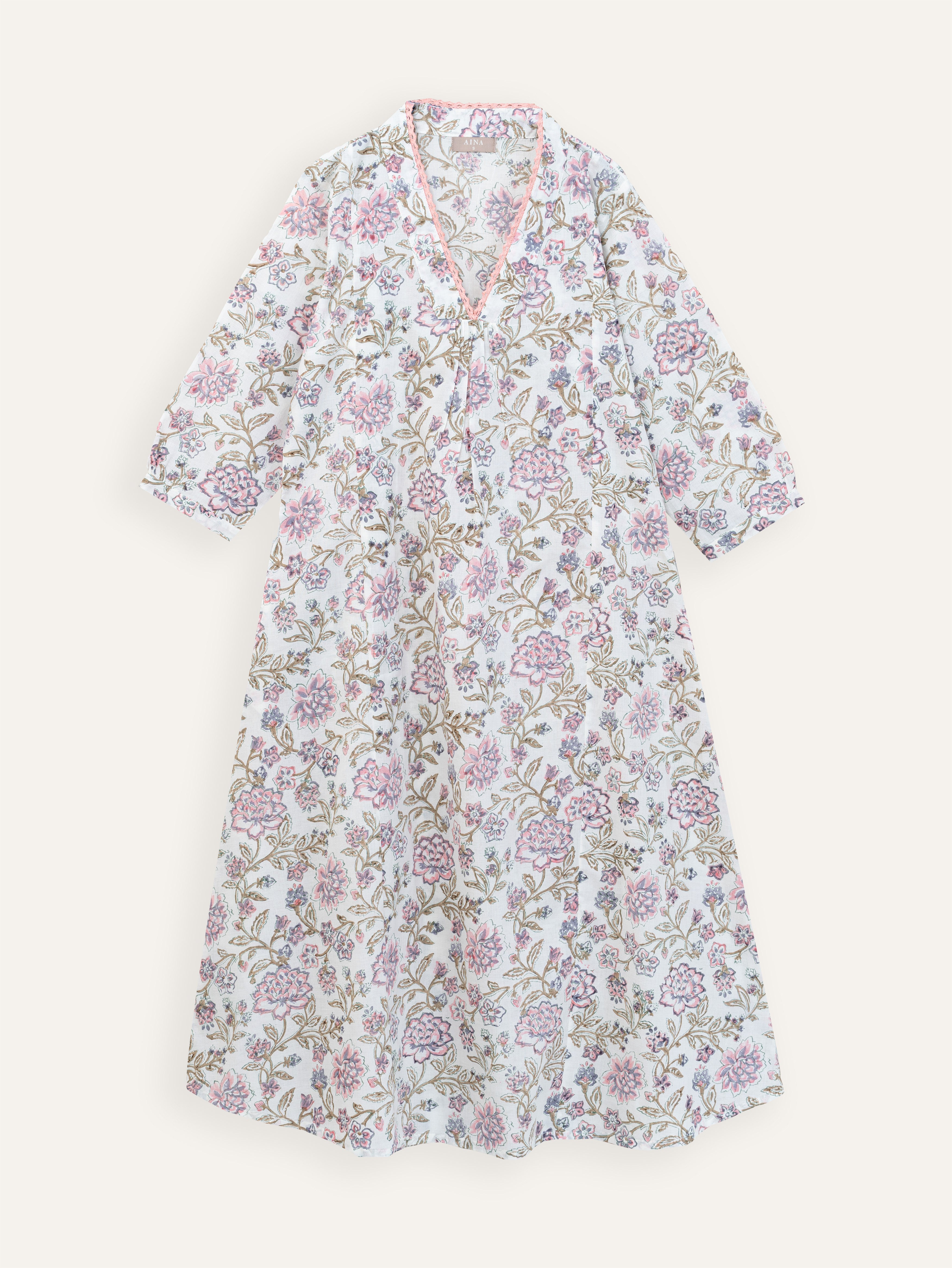 Ridha Cotton Block Printed A-Line Kurta