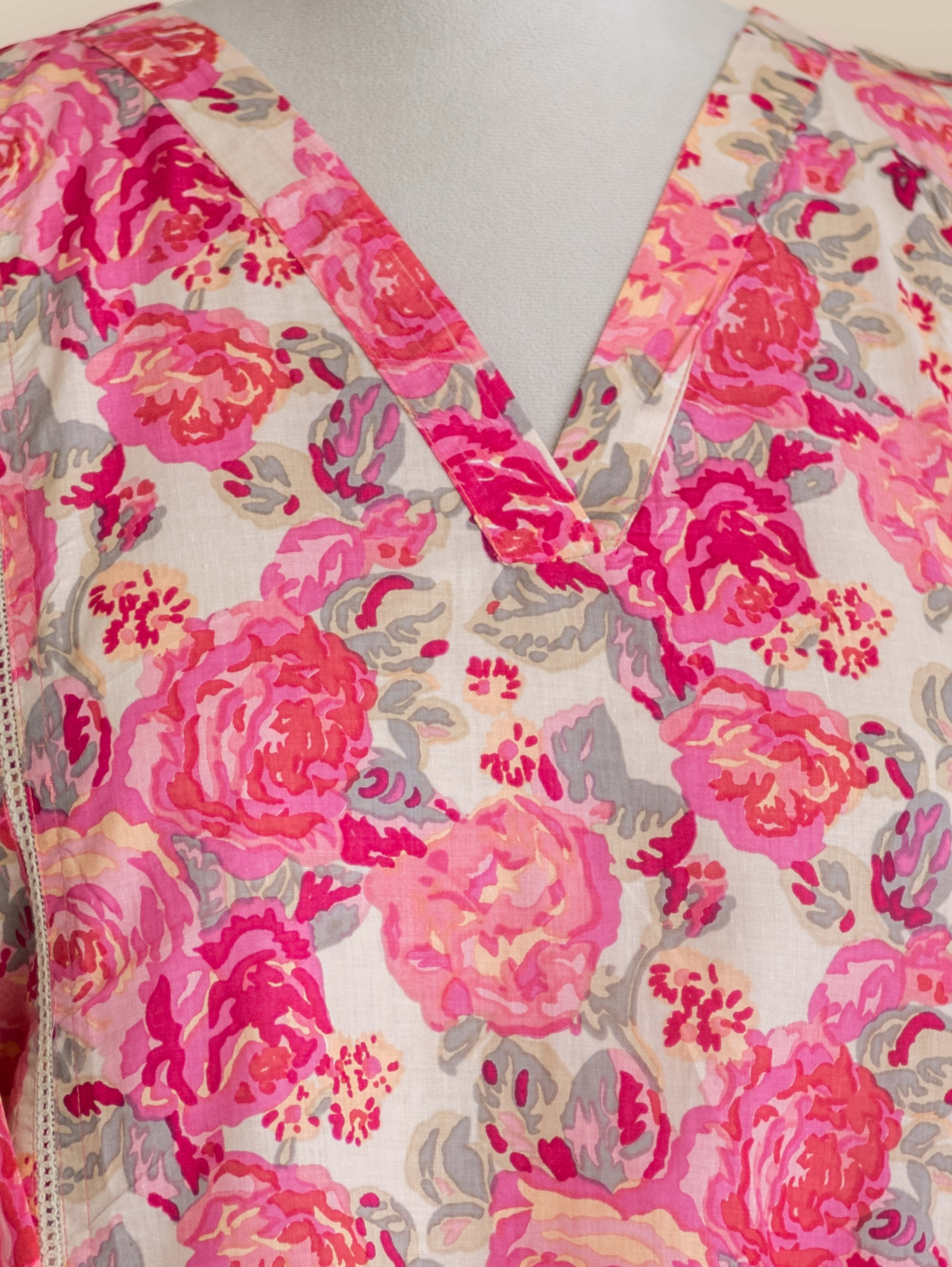 Kashvi Cotton Printed Straight Kurta