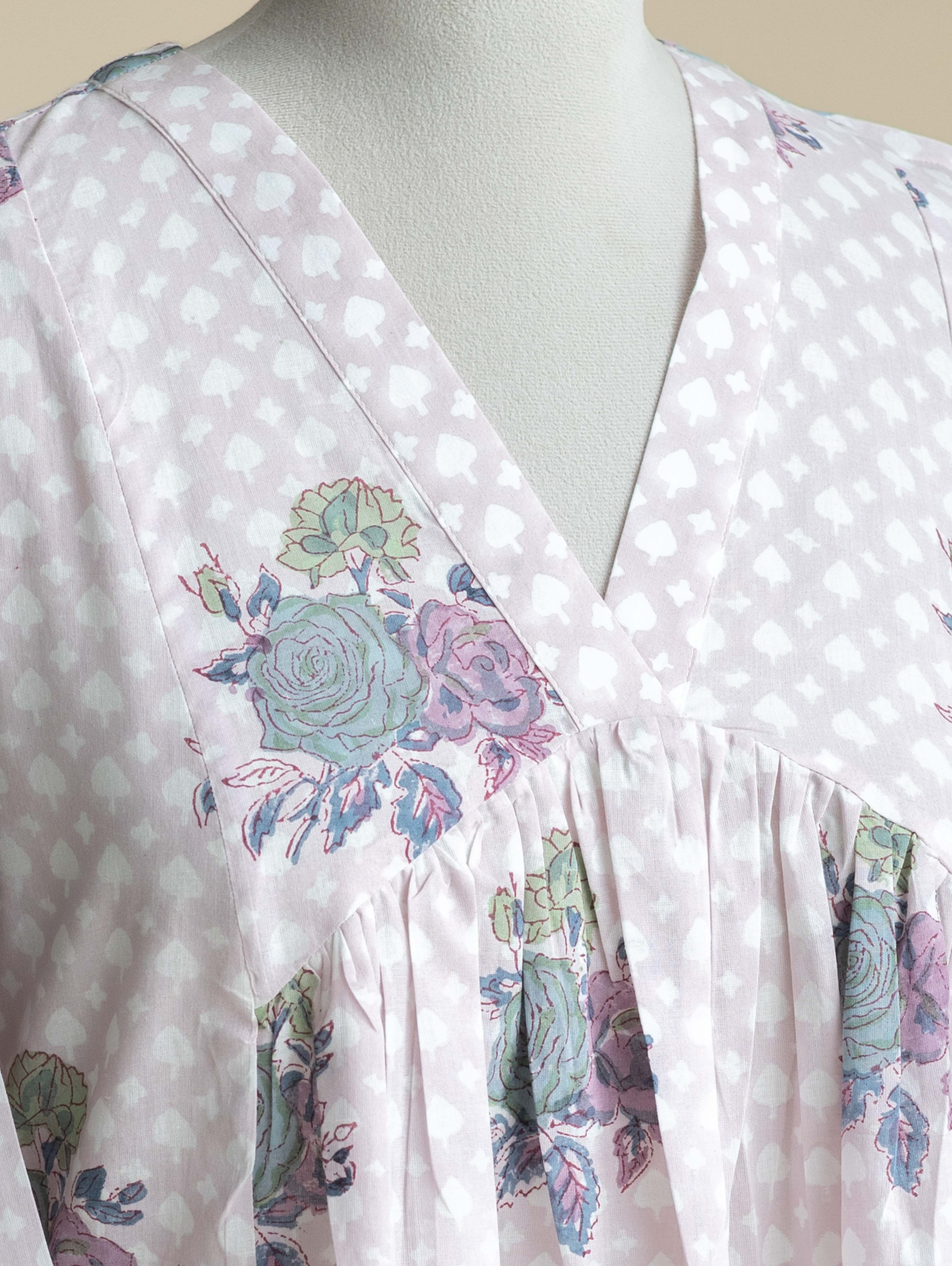 Samya Cotton Block Printed A-Line Kurta