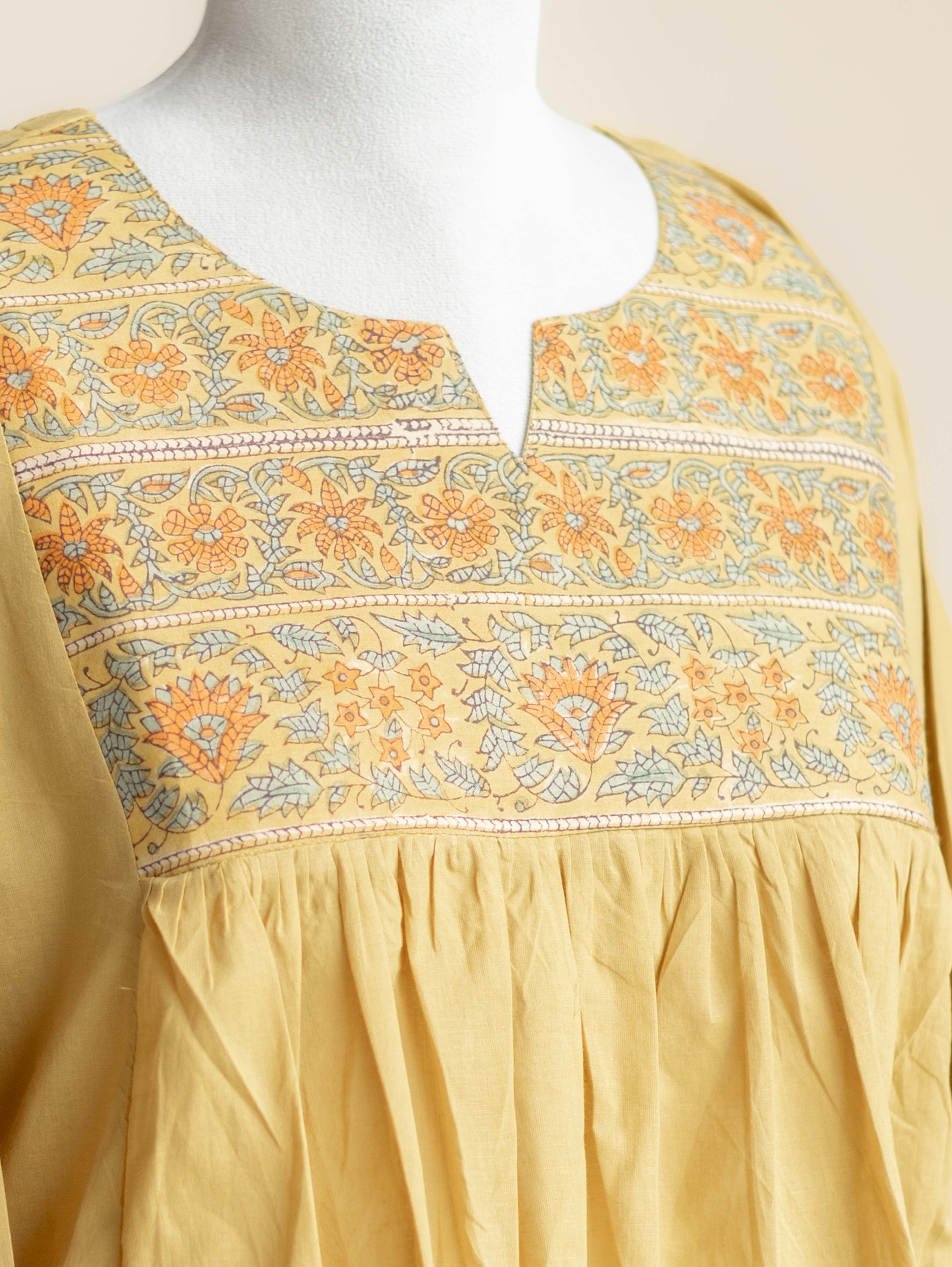 Isya Cotton Plain A-Line Kurta