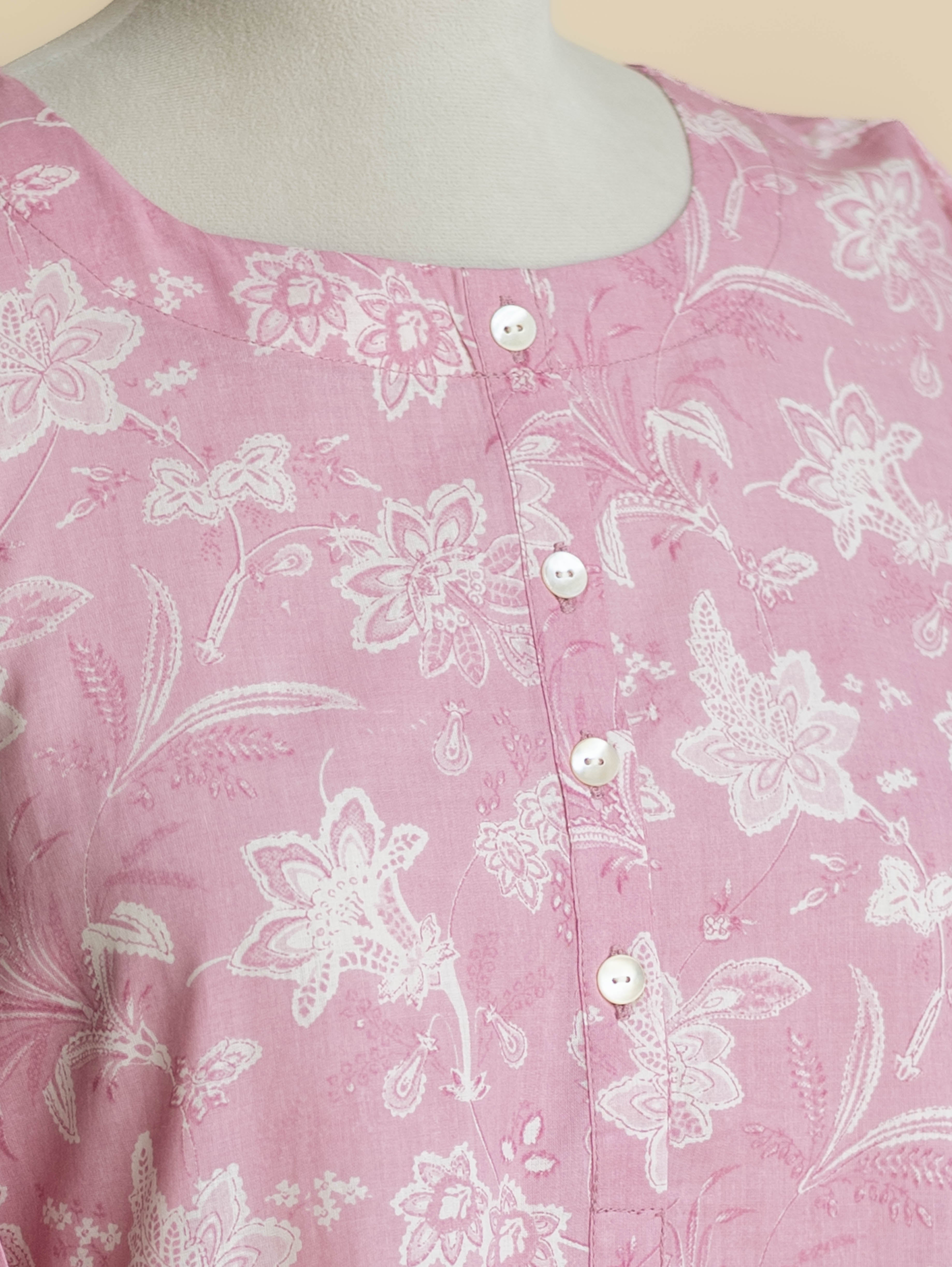 Yahiya Cotton Printed Straight Kurta