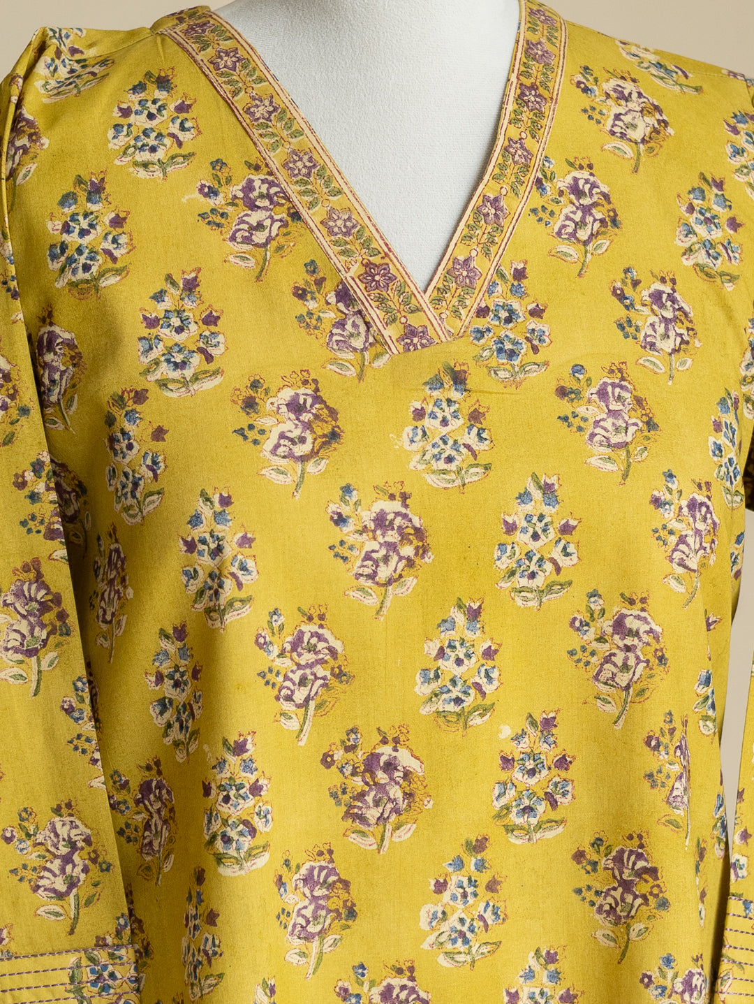 Anikha Cotton Block Printed A-Line Kurta