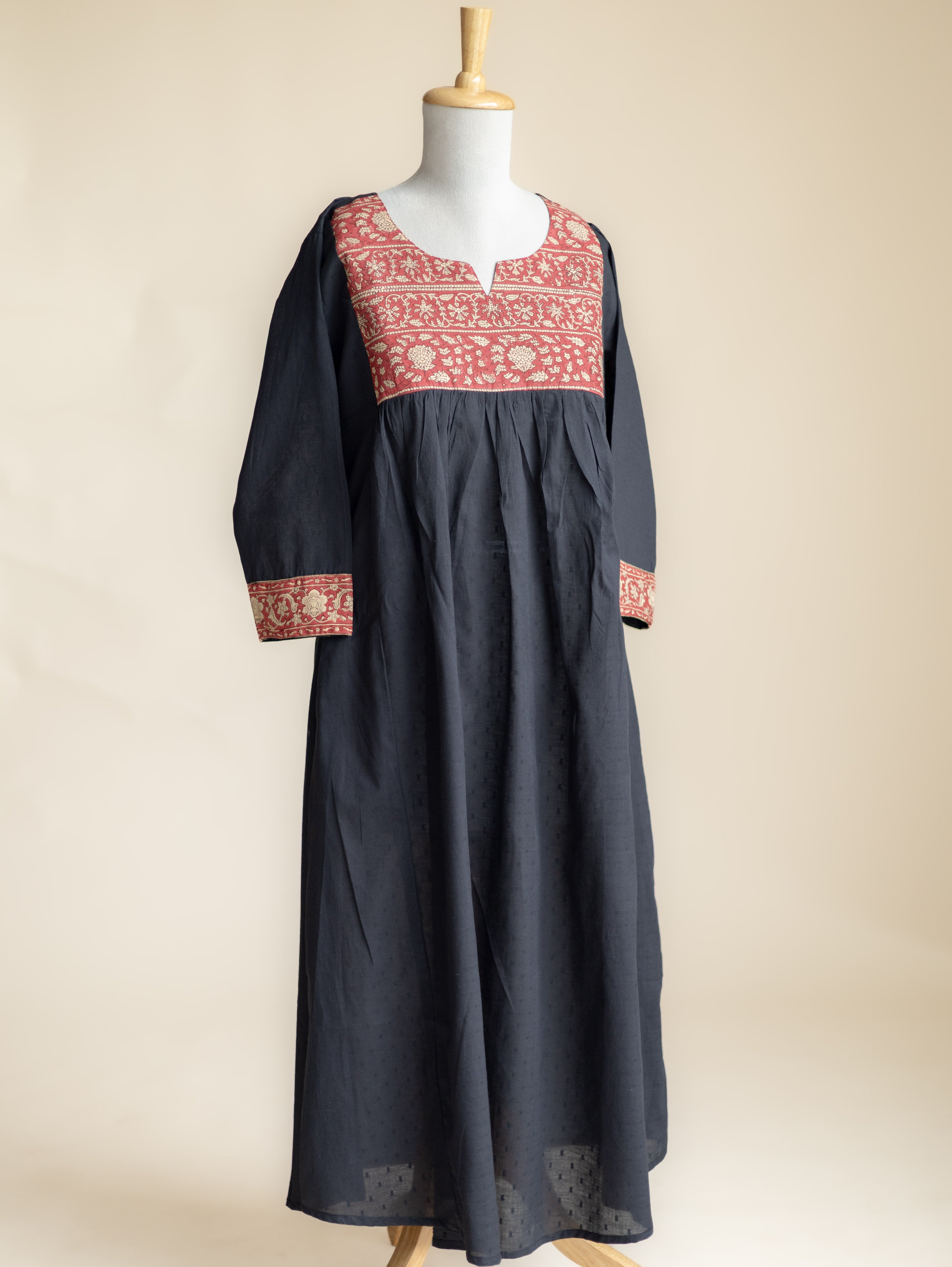 Nivara Cotton Plain A-Line Kurta