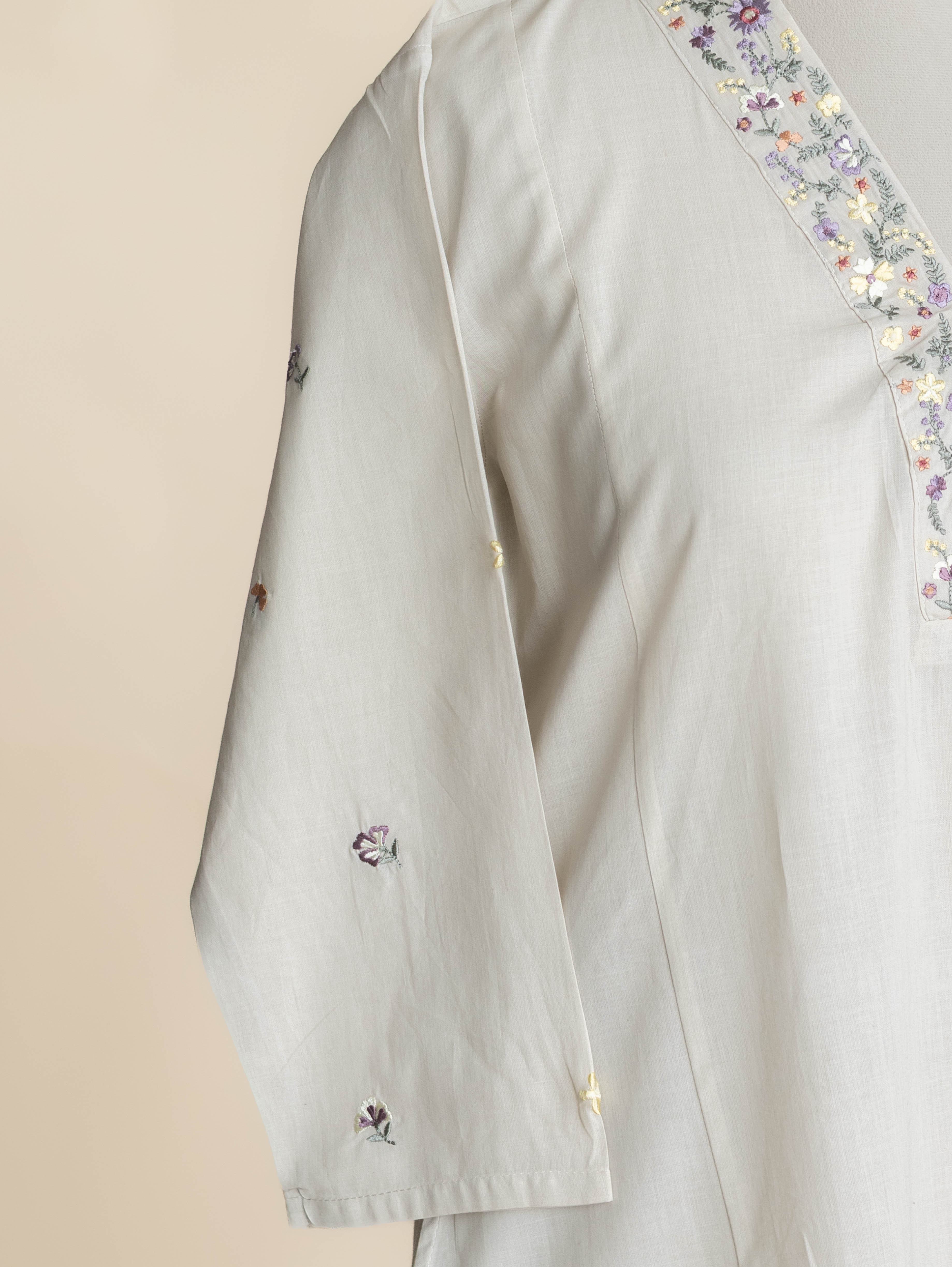 Samya Cotton Embroidered A-Line Kurta