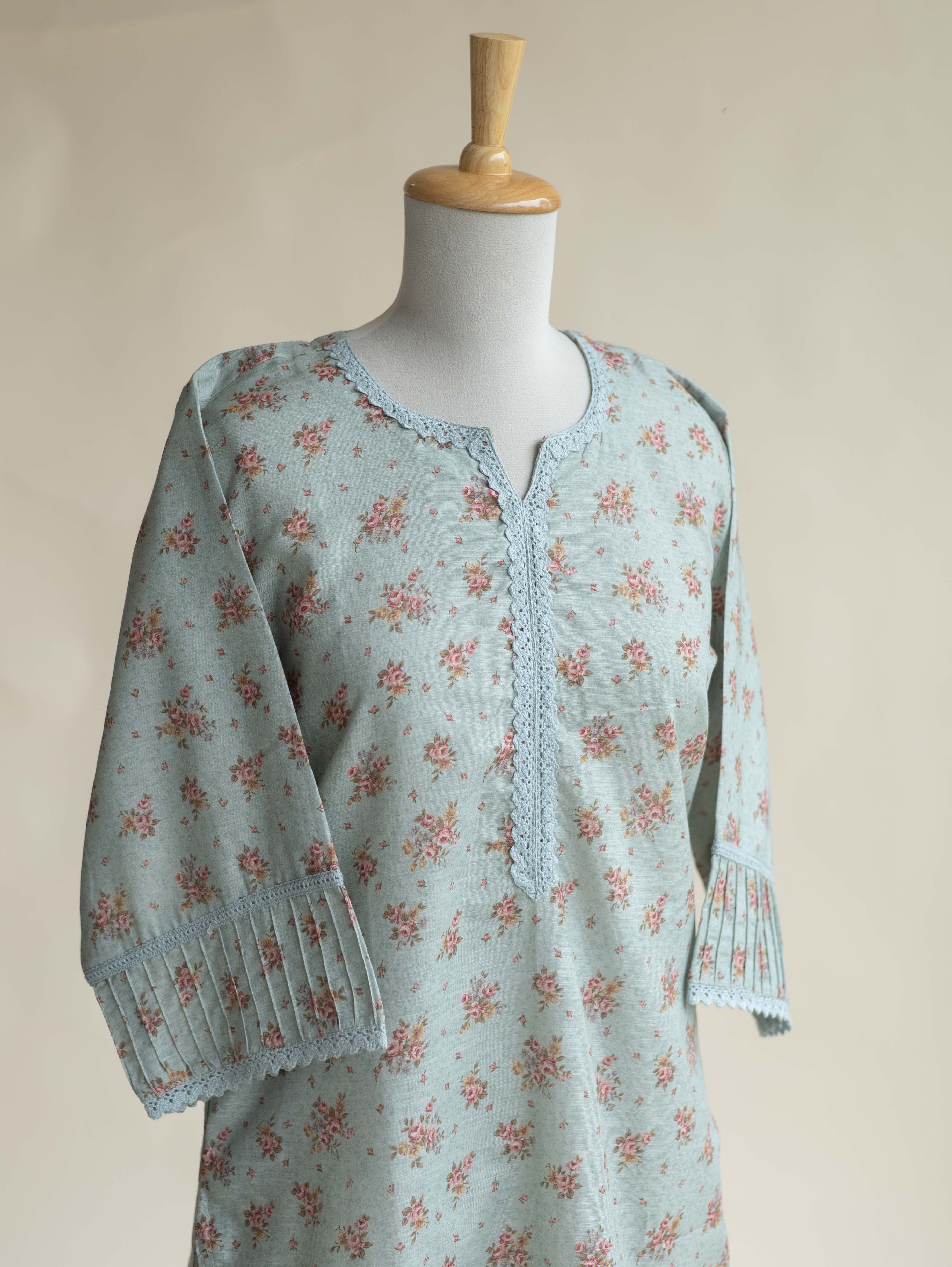 Alya Cotton Digital Printed Straight Kurta