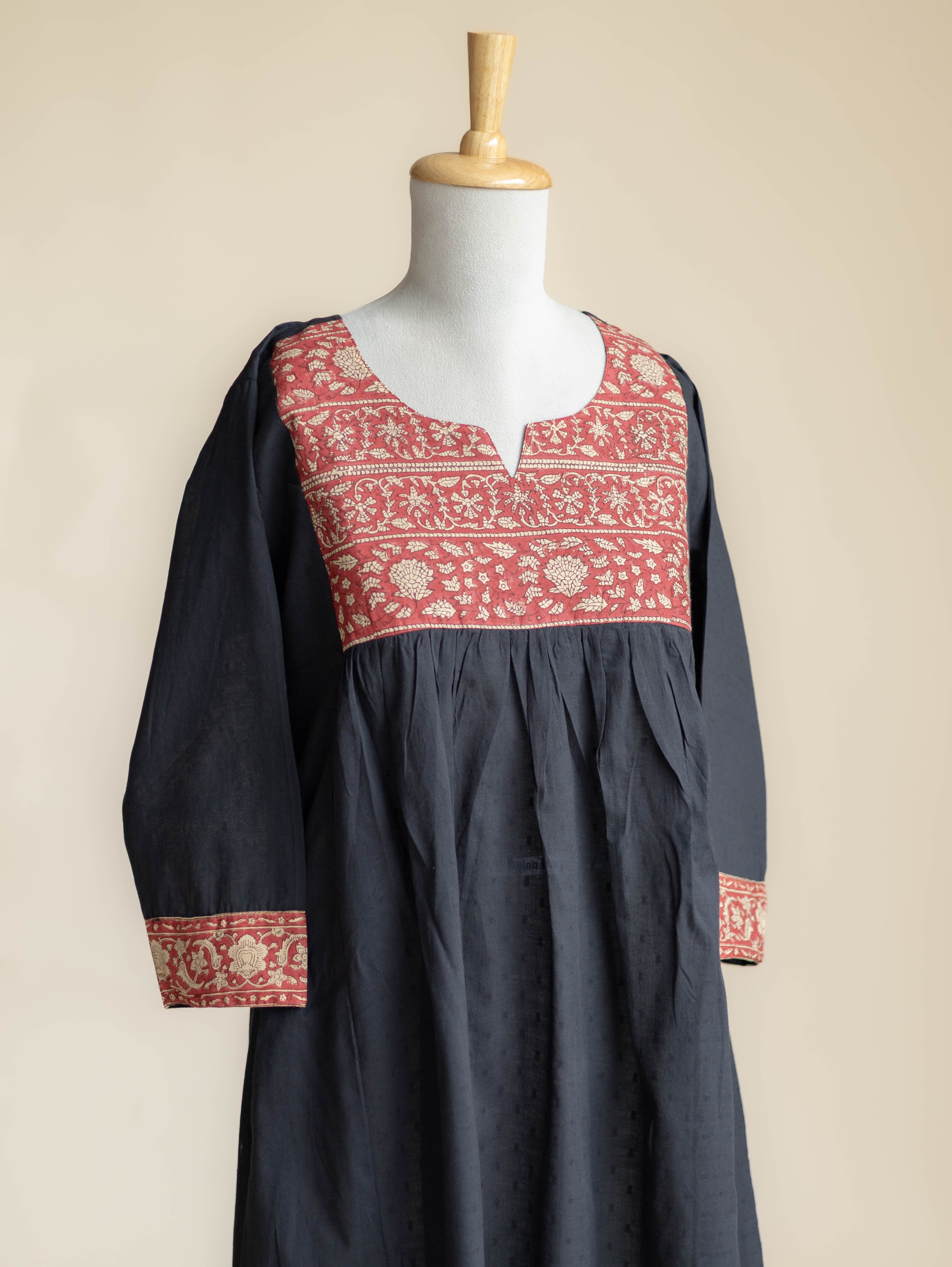 Nivara Cotton Plain A-Line Kurta