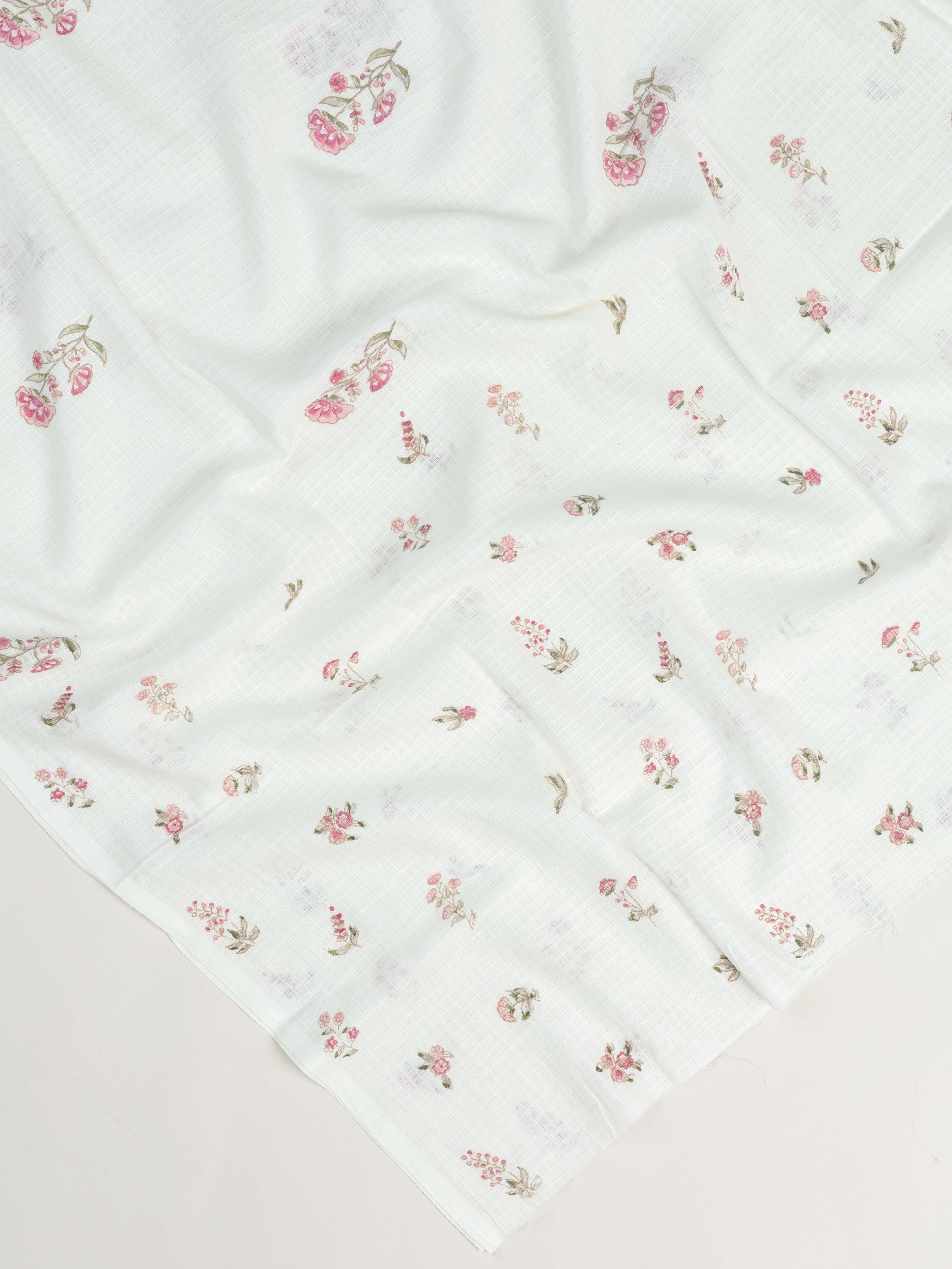 Shreya Cotton Block Printed Unstitched Suit Set - 3 Piece