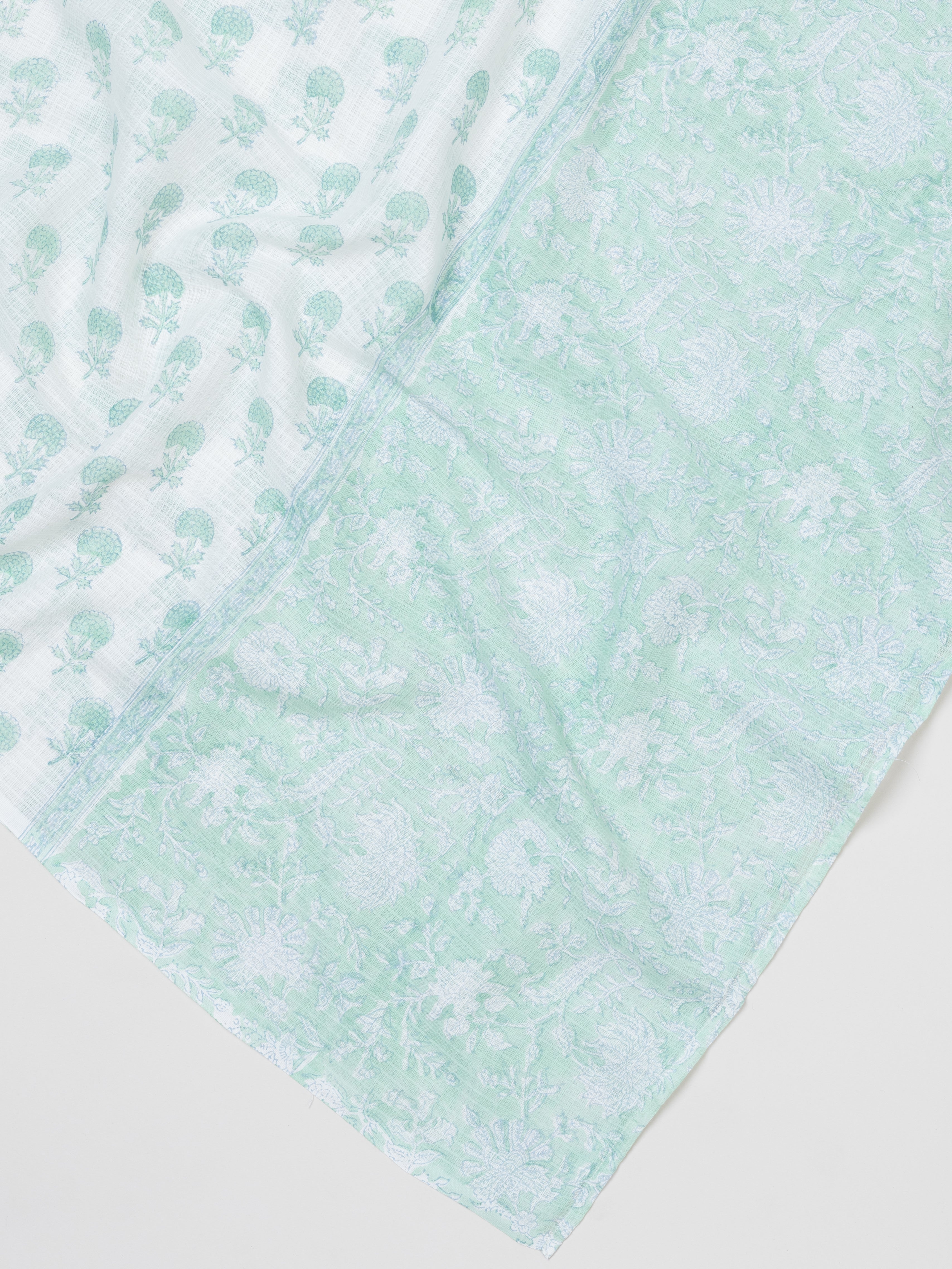Maliha Kota Doria Block Printed Dupatta