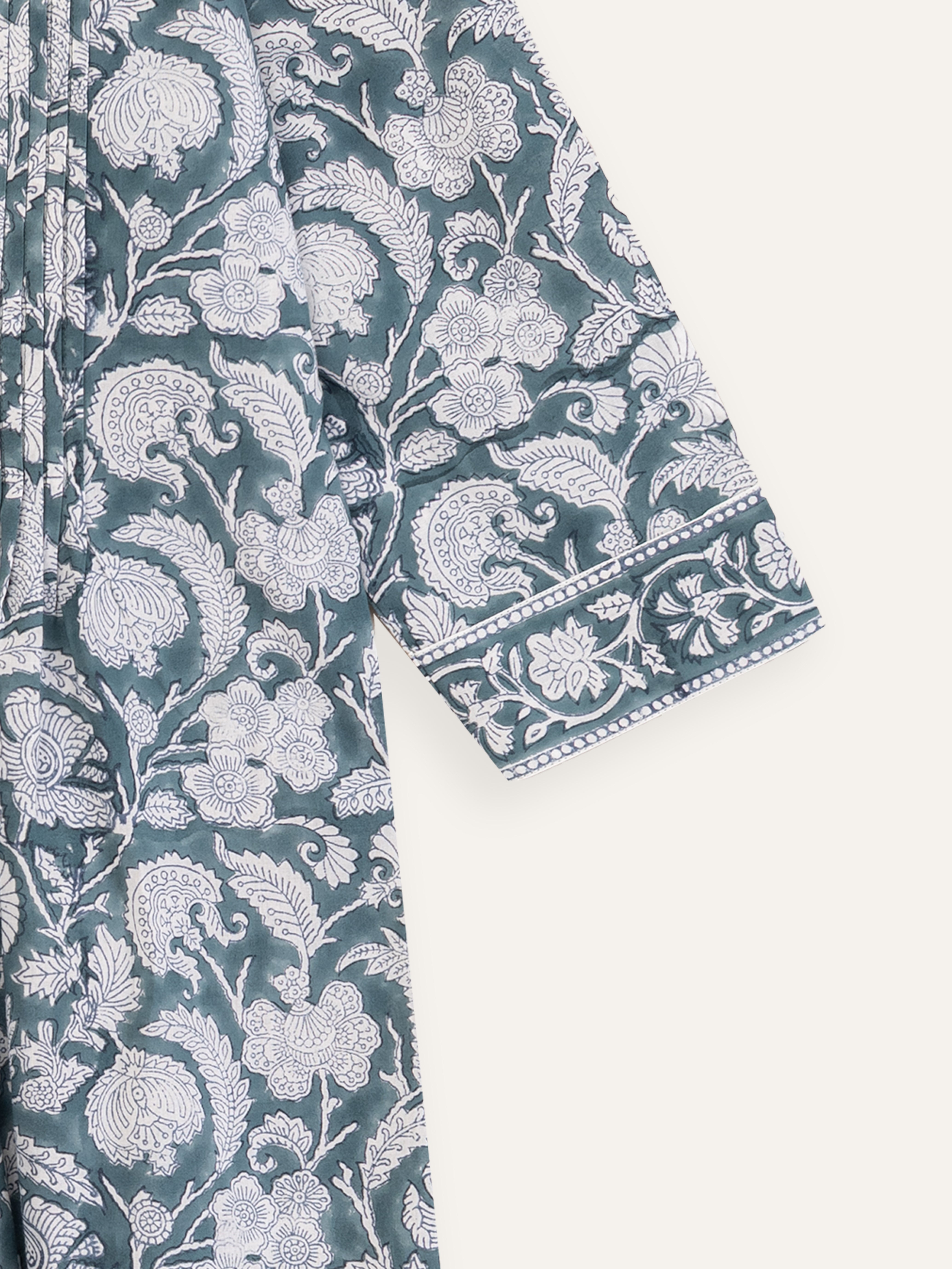 Nihala Cotton Block Printed A-Line Kurta