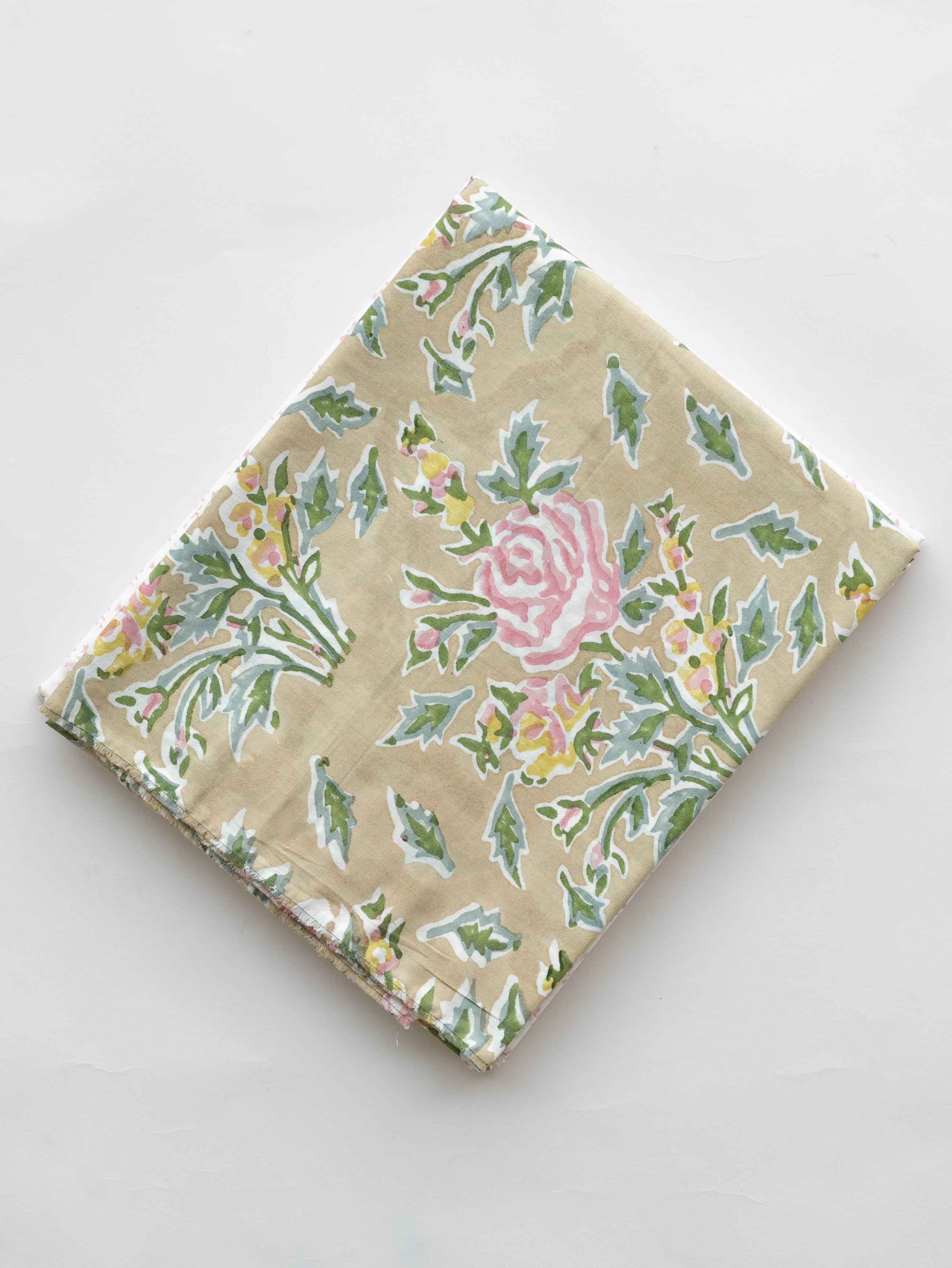 Cotton Block Printed Unstitched Suit Set - 3 Piece