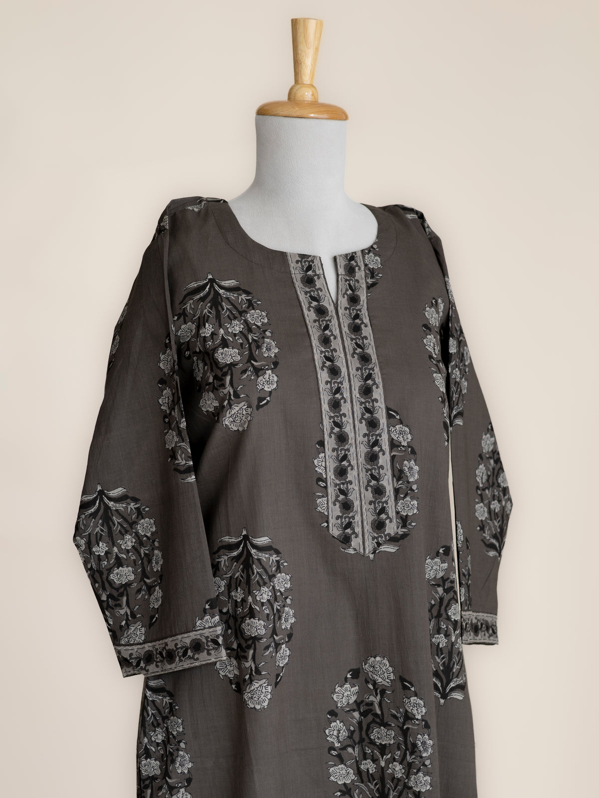 Greesha Cotton Block Printed Straight Kurta