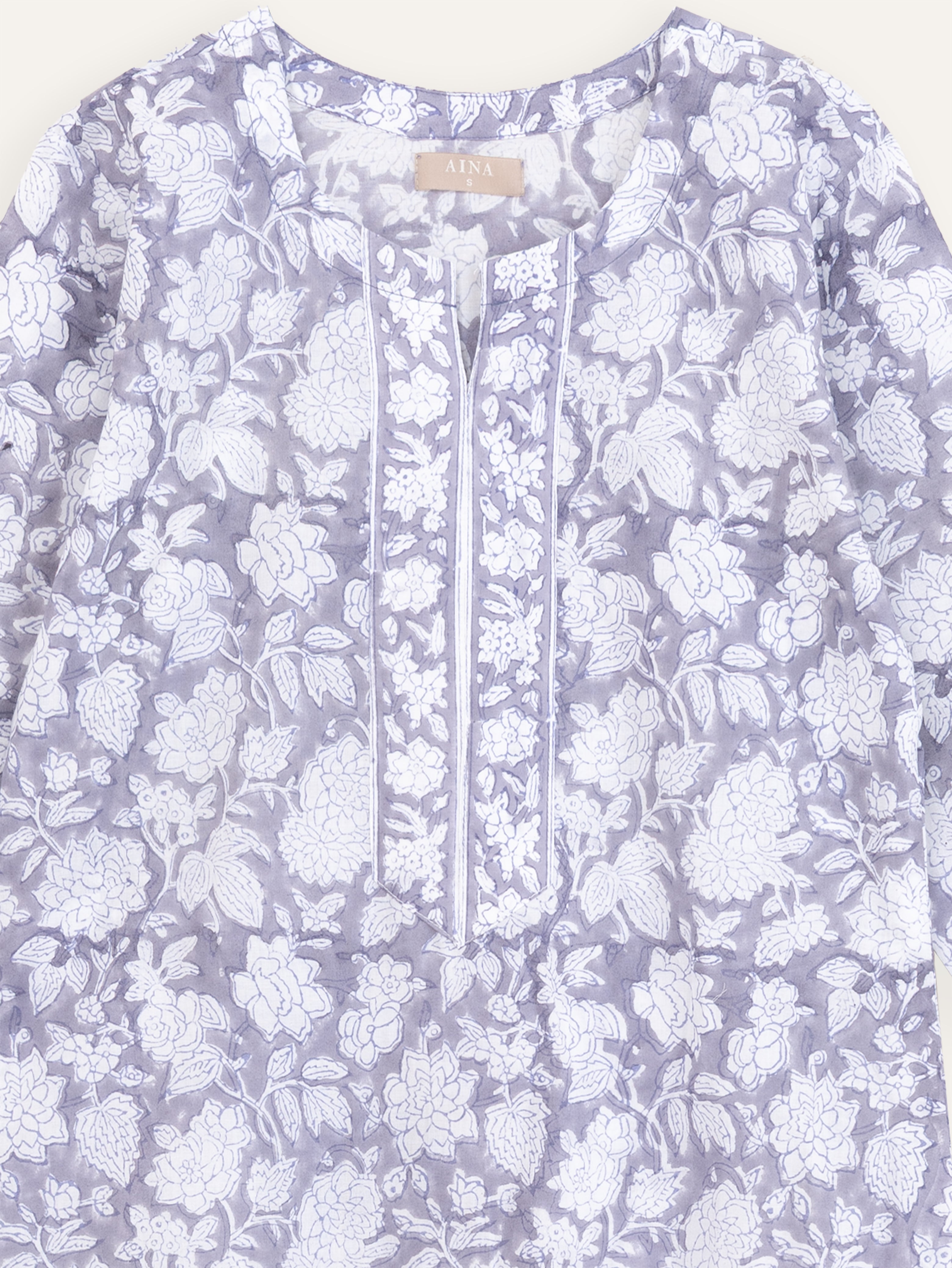 Shyma Cotton Block Printed Straight Kurta