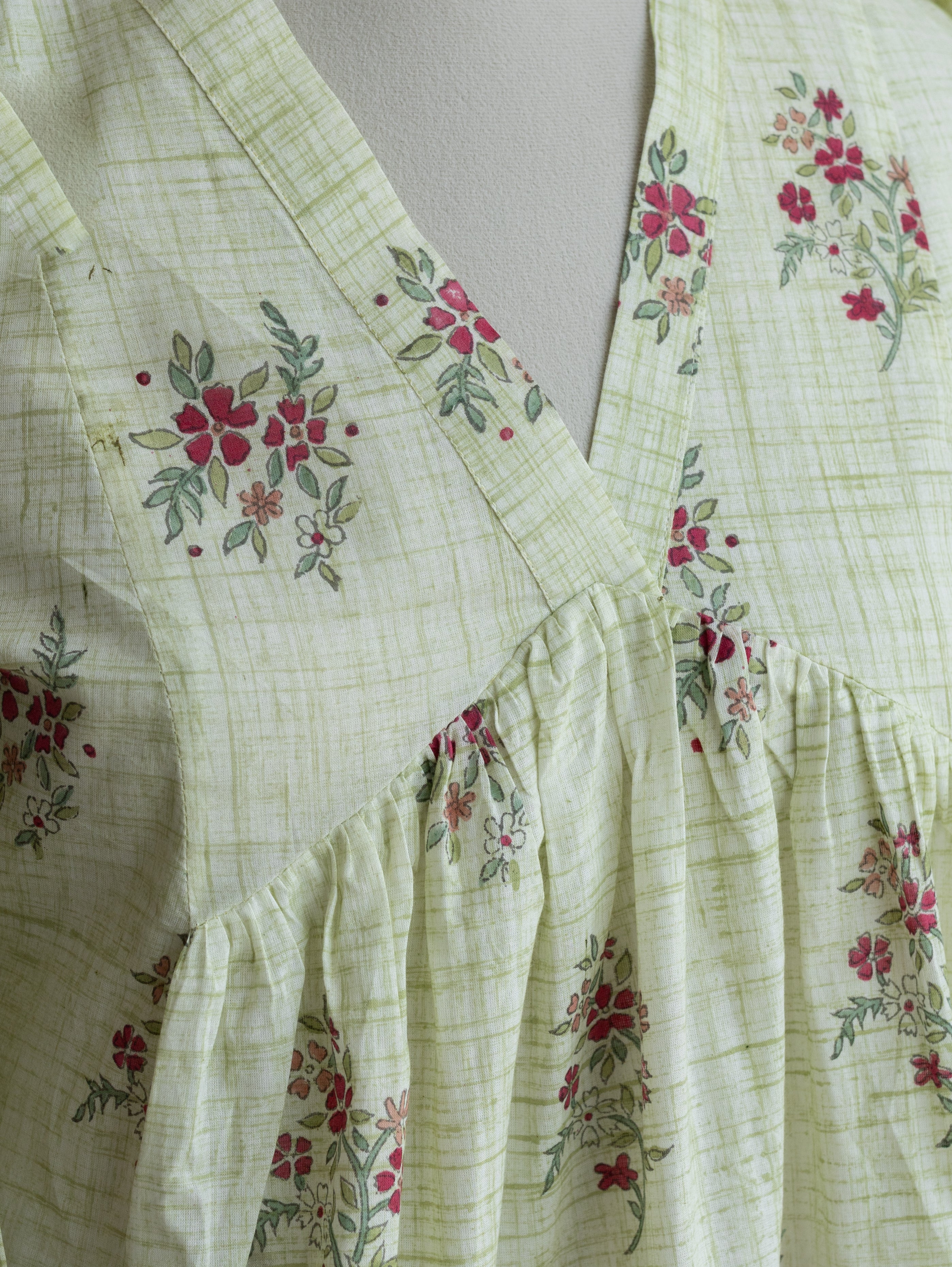 Ishaani Cotton Block Printed A-Line Kurta