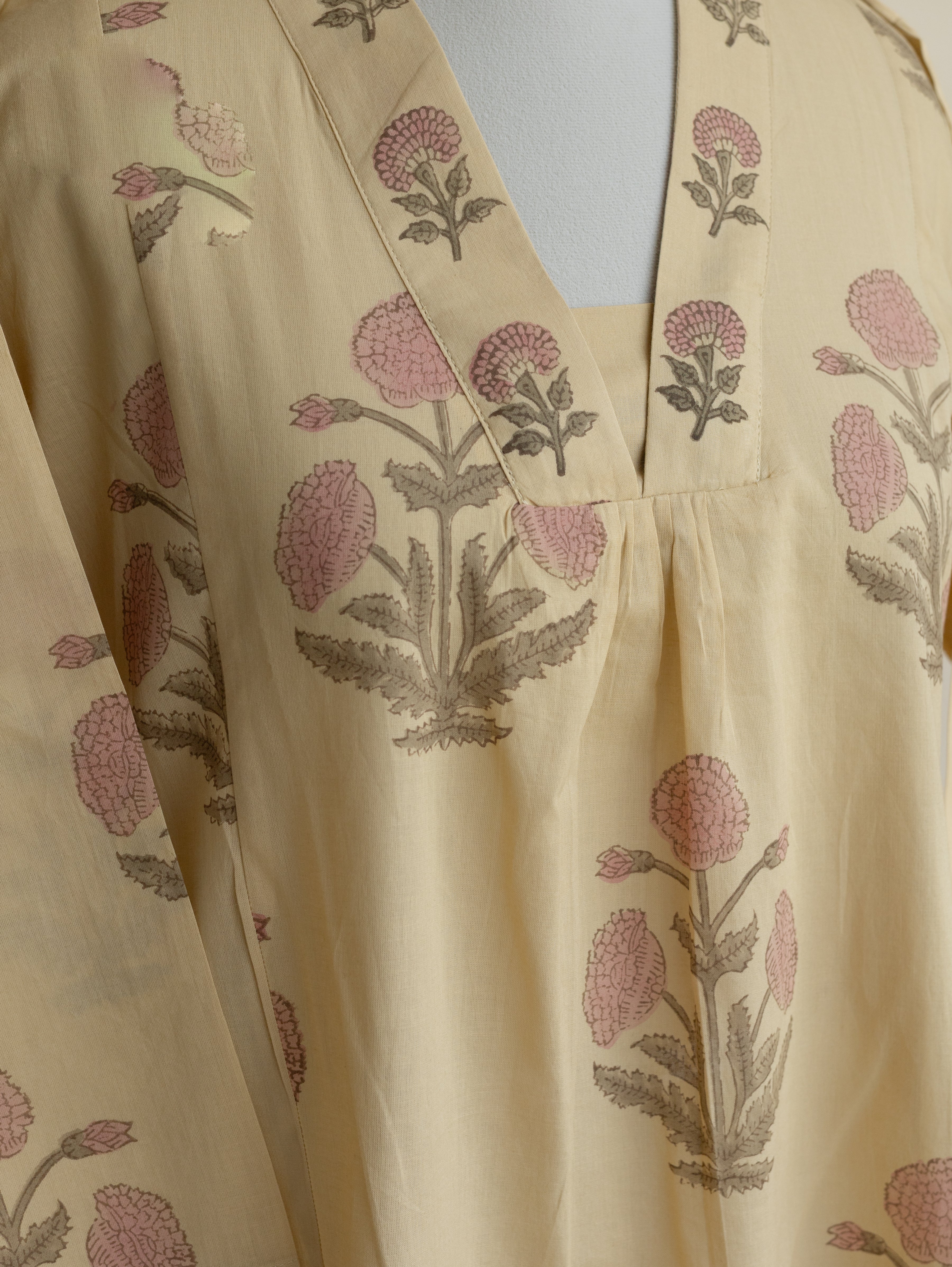 Swasika Cotton Block Printed A-Line Kurta
