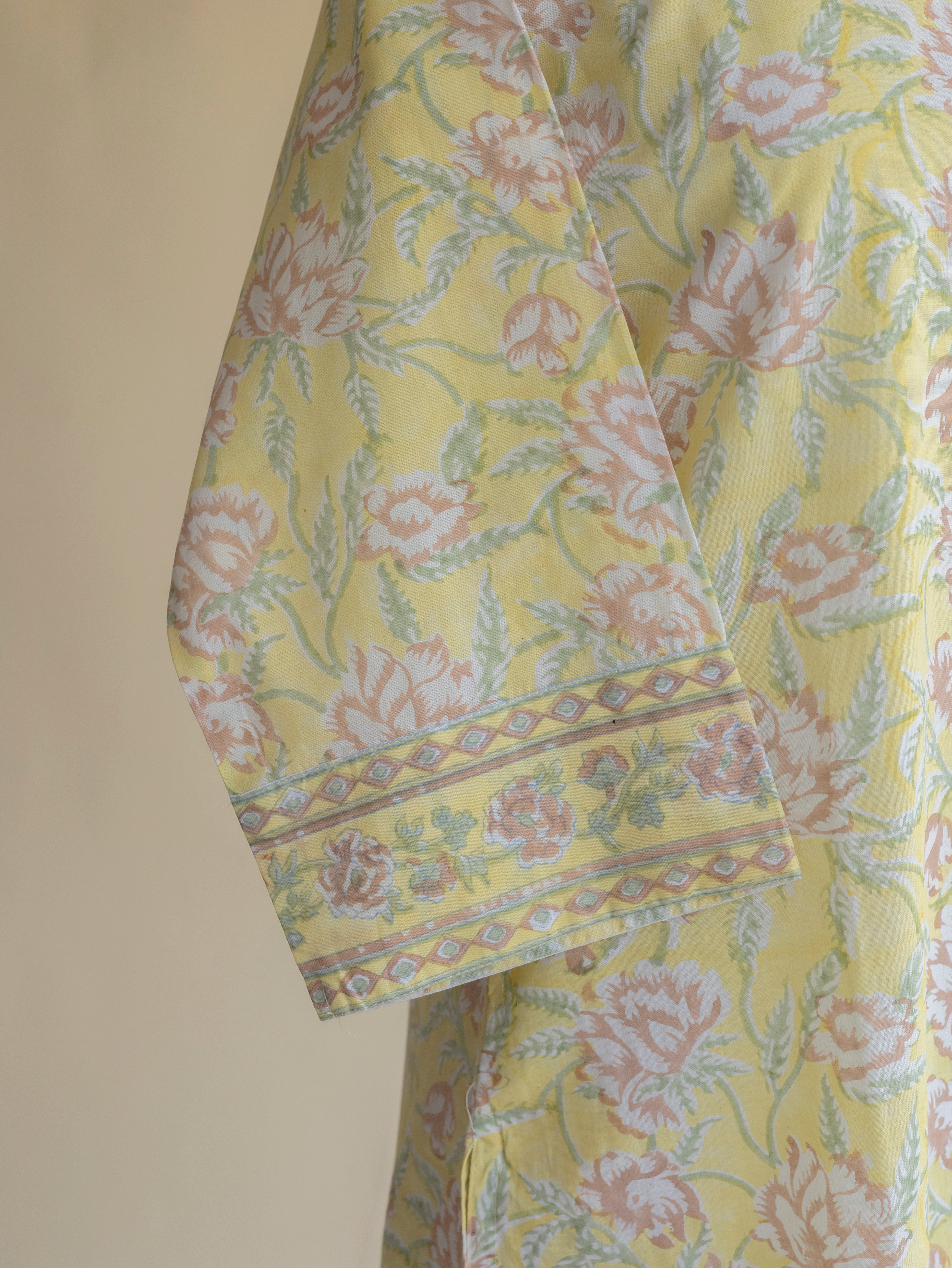 Dhaya Cotton Block Printed Straight Kurta