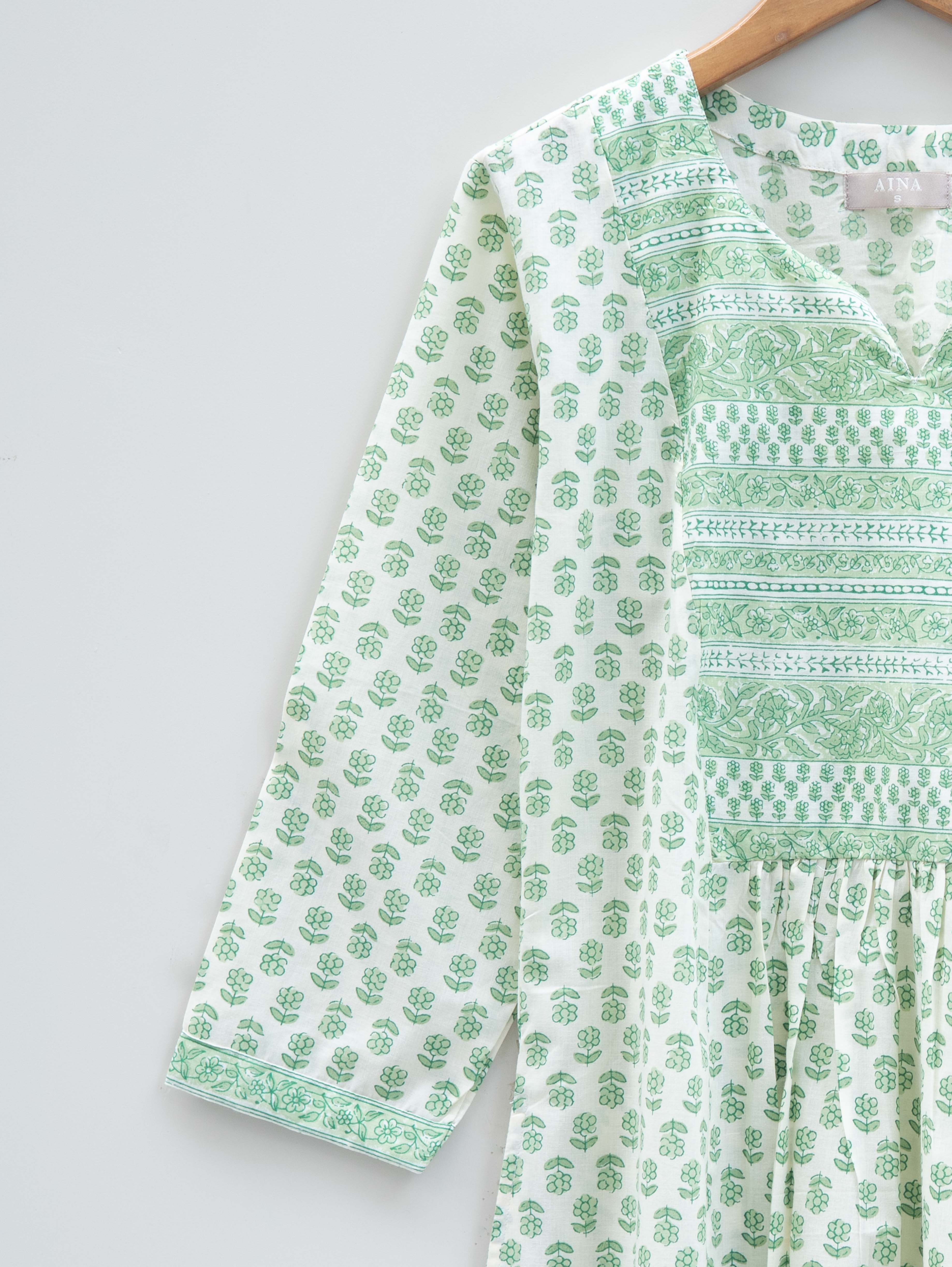 Cotton Printed A-Line Kurta