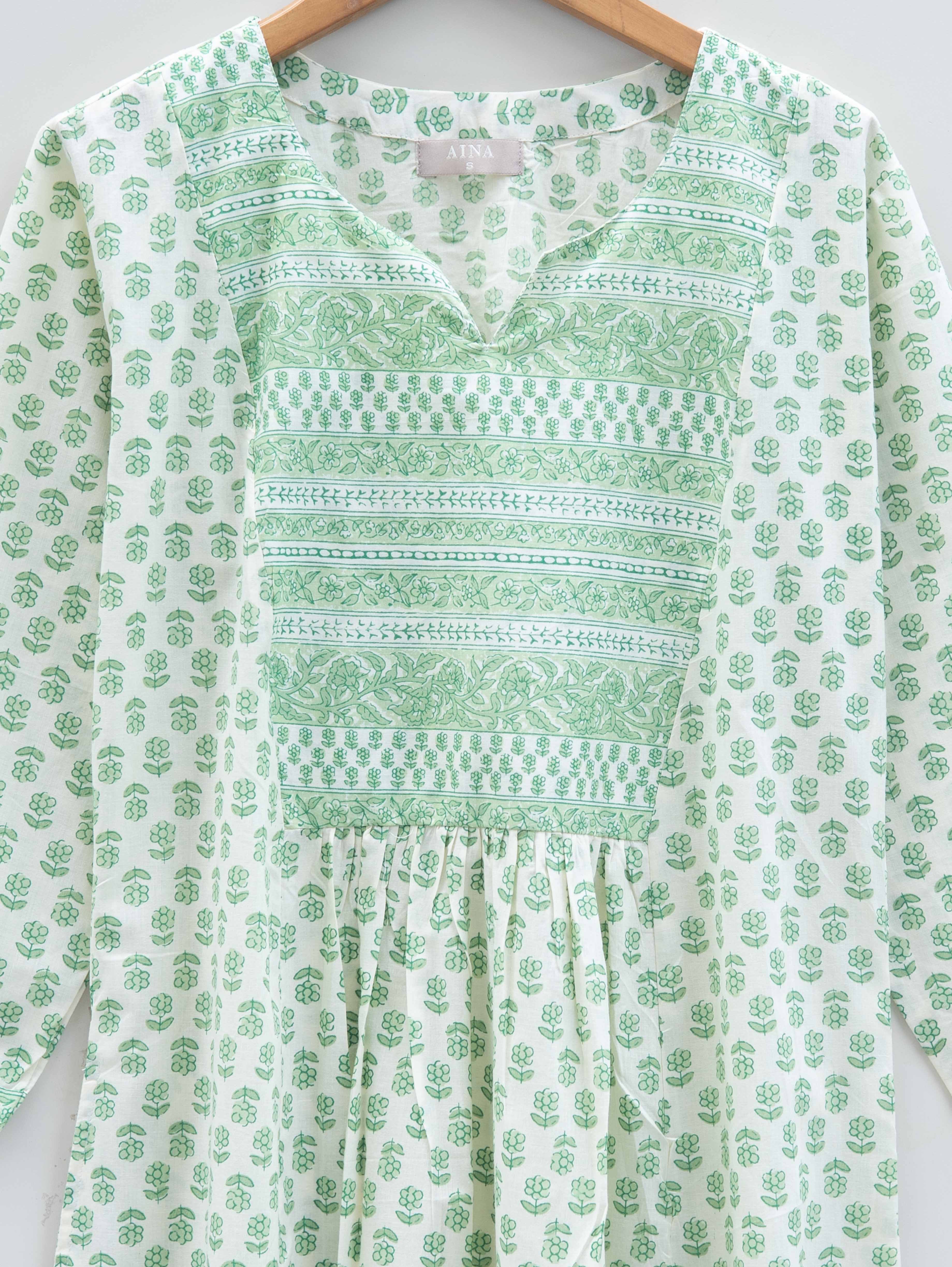 Cotton Printed A-Line Kurta