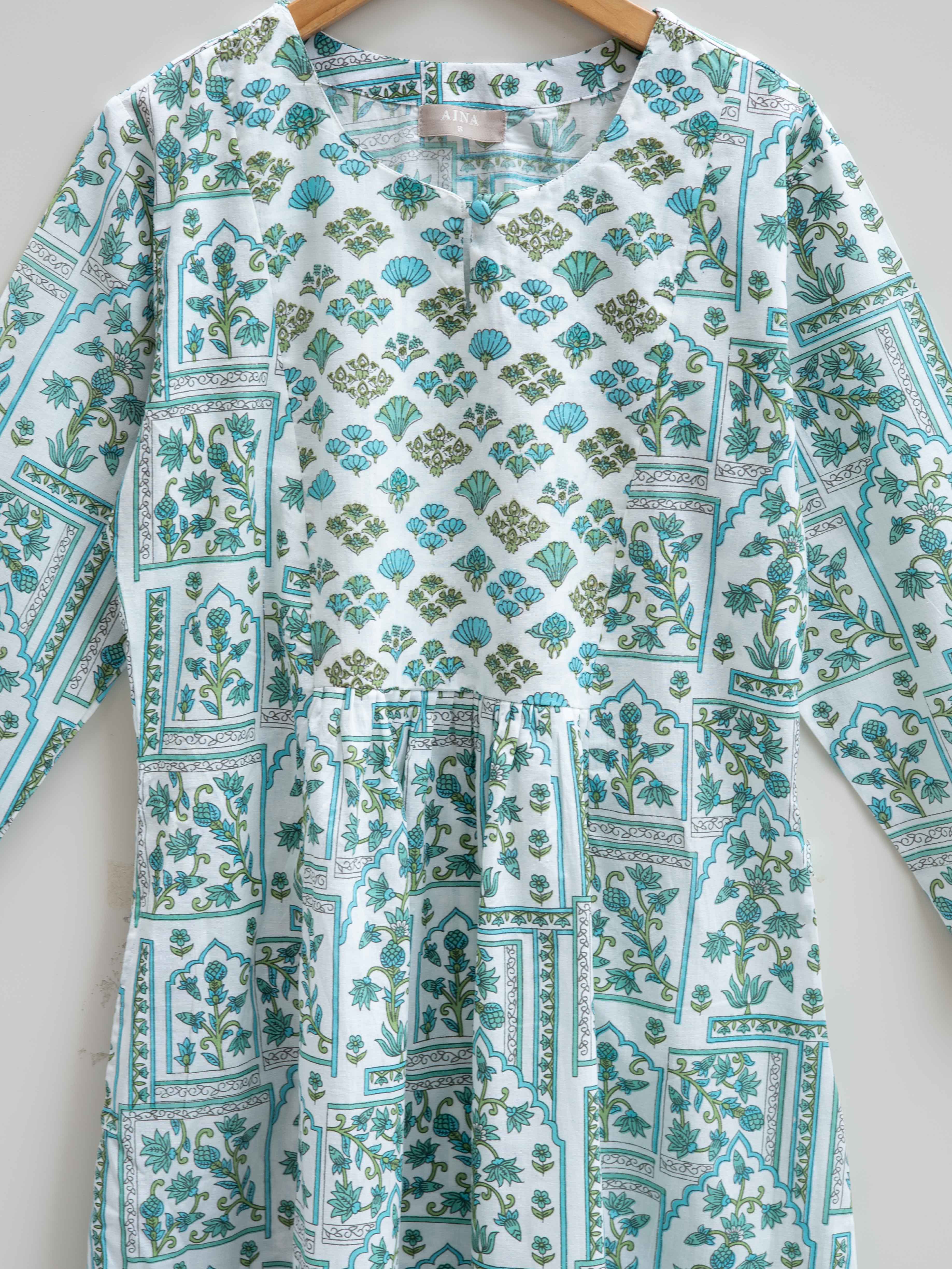 Cotton Printed A-Line Kurta