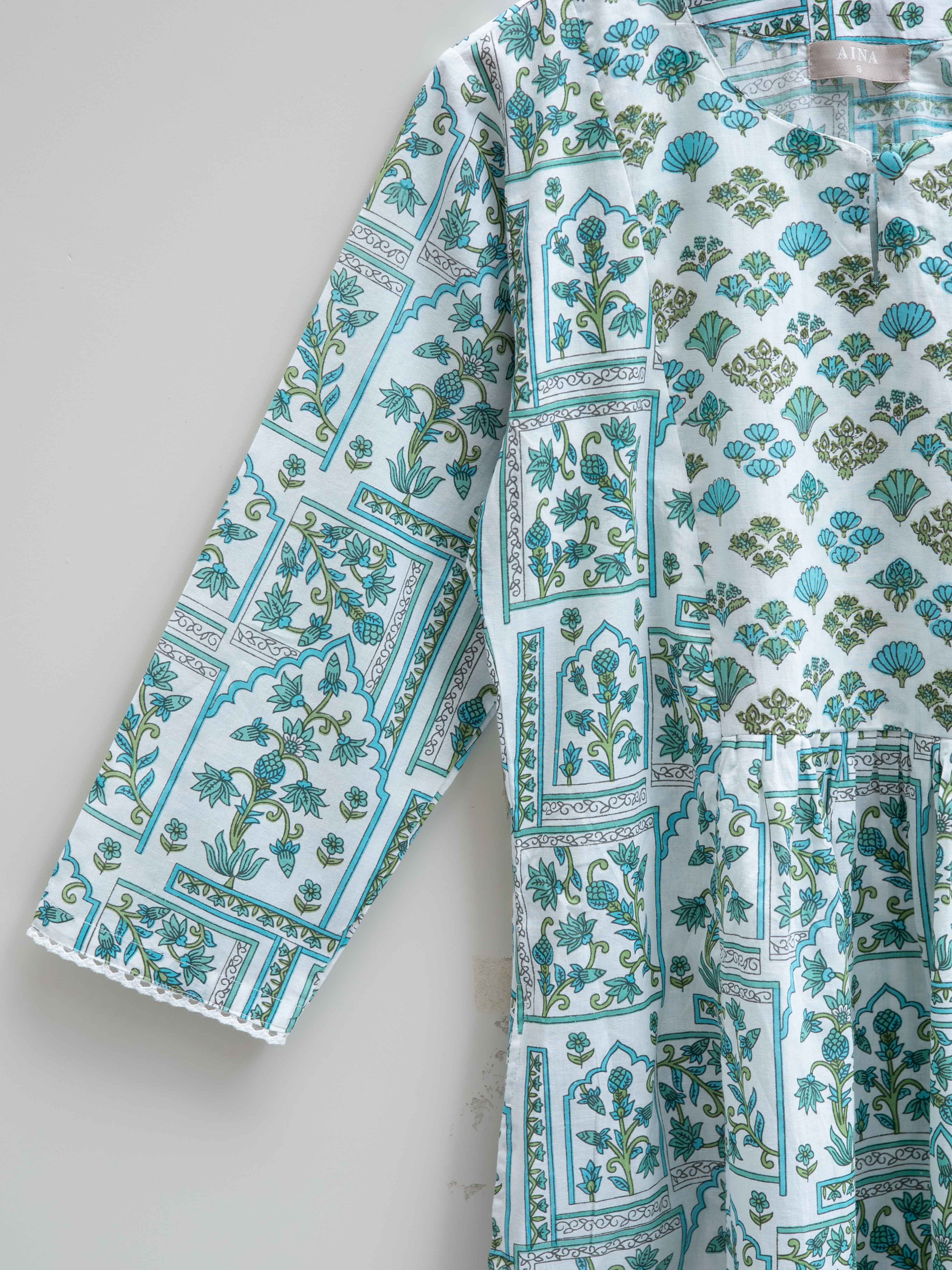 Cotton Printed A-Line Kurta