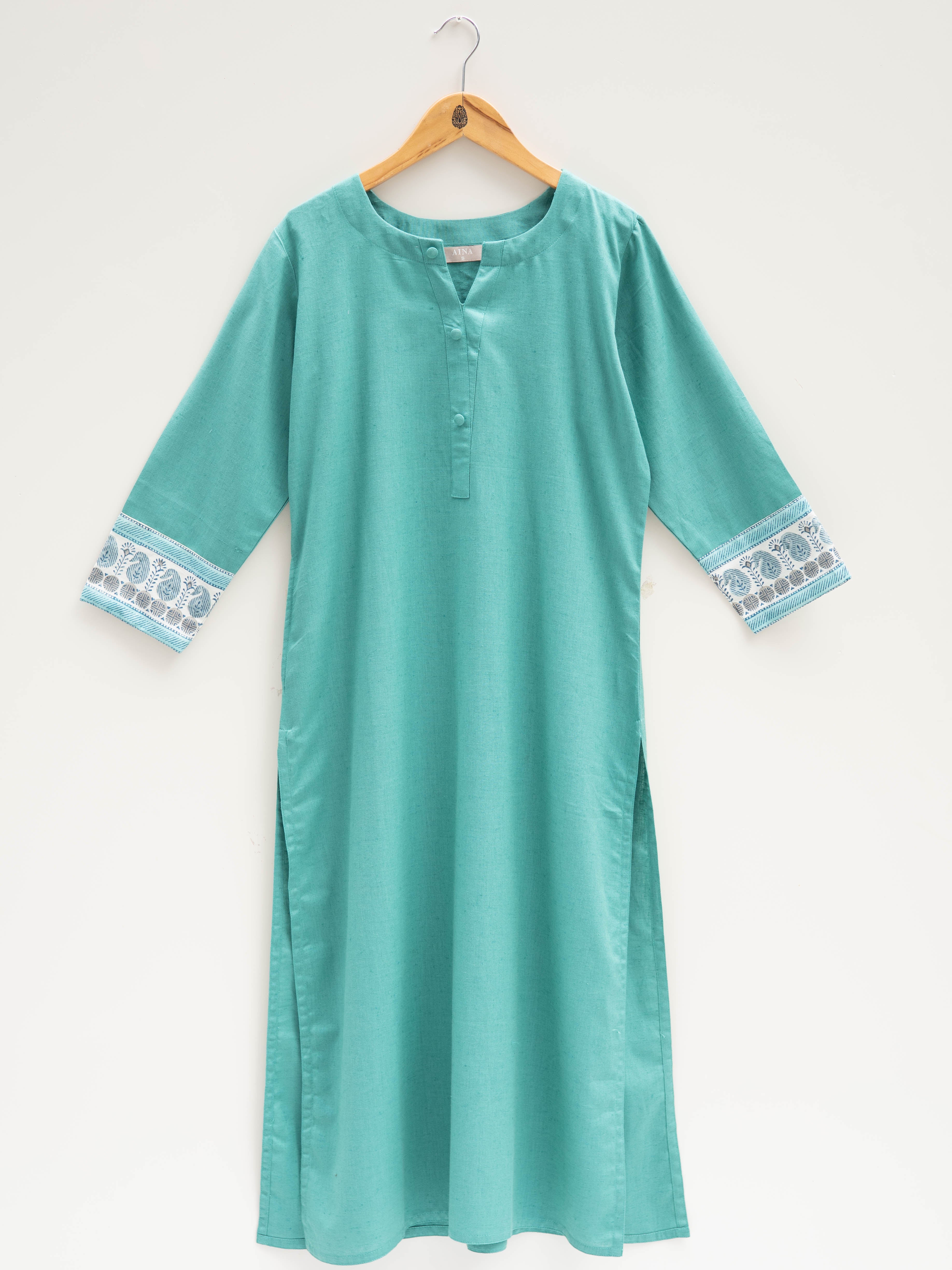 Cotton Plain Straight Kurta