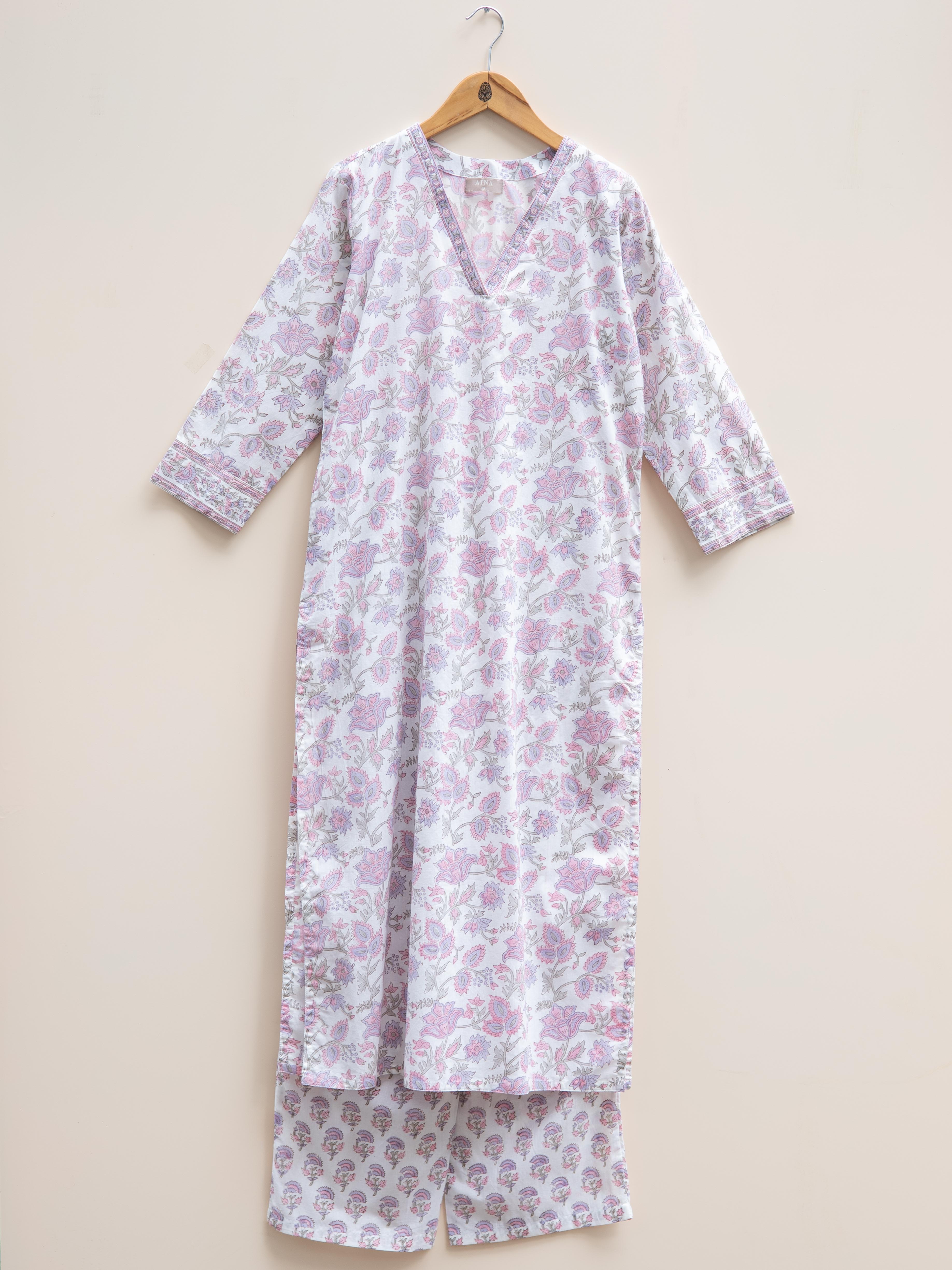 Cotton Block Printed Suit Set