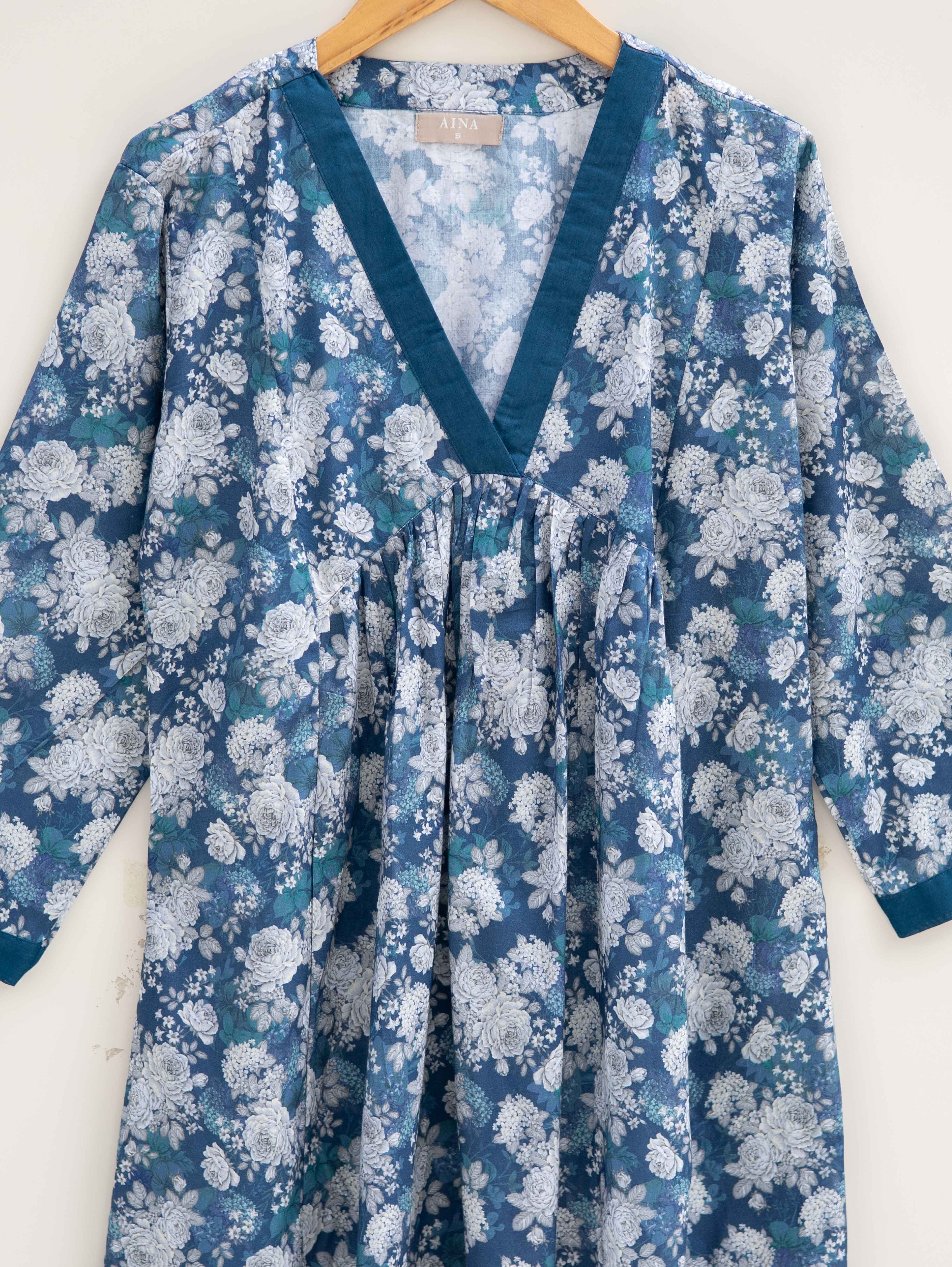 Cotton Digital Print A-Line Kurta