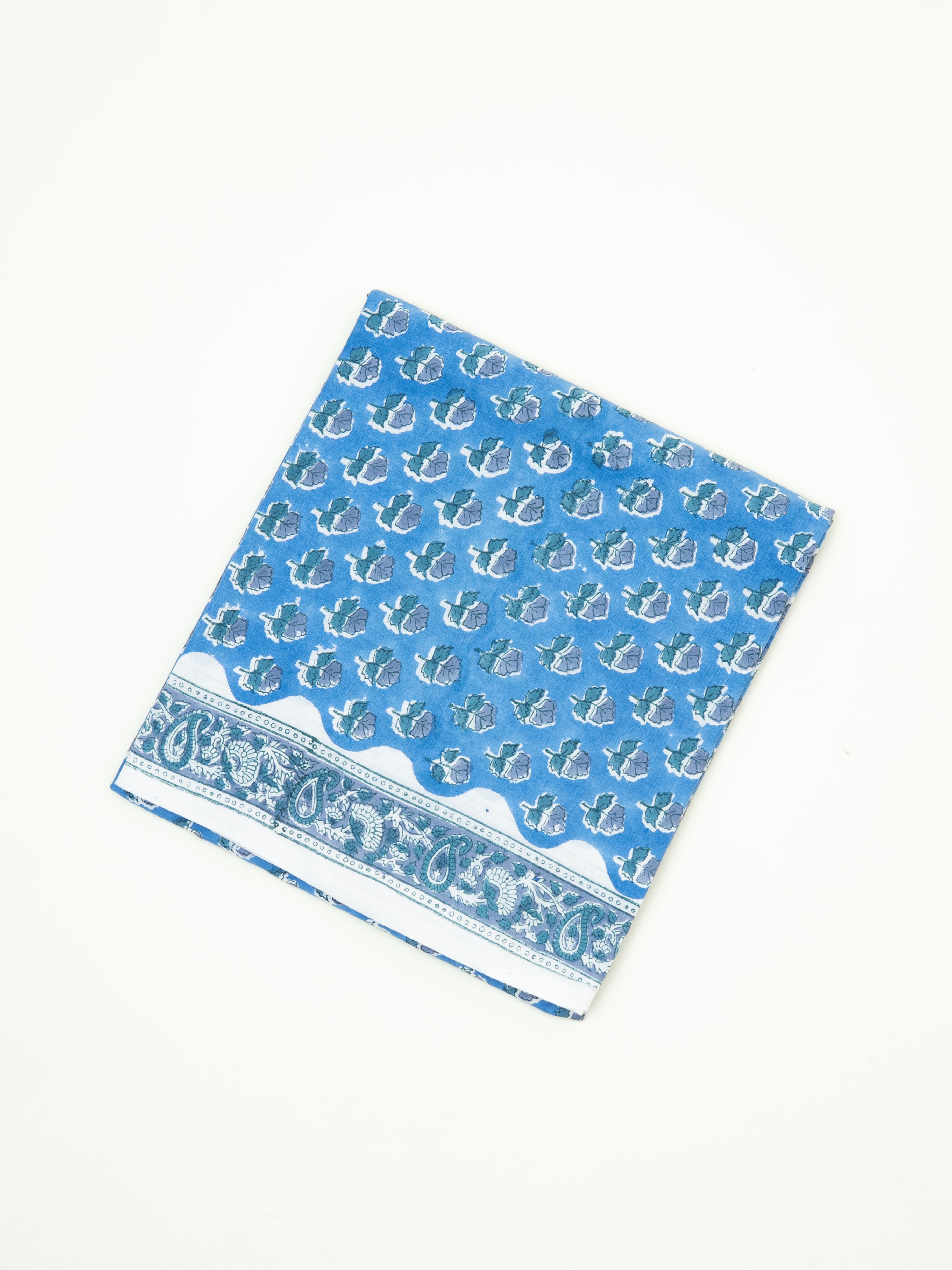 Cotton Block Printed Unstitched Suit Set - 3 Piece