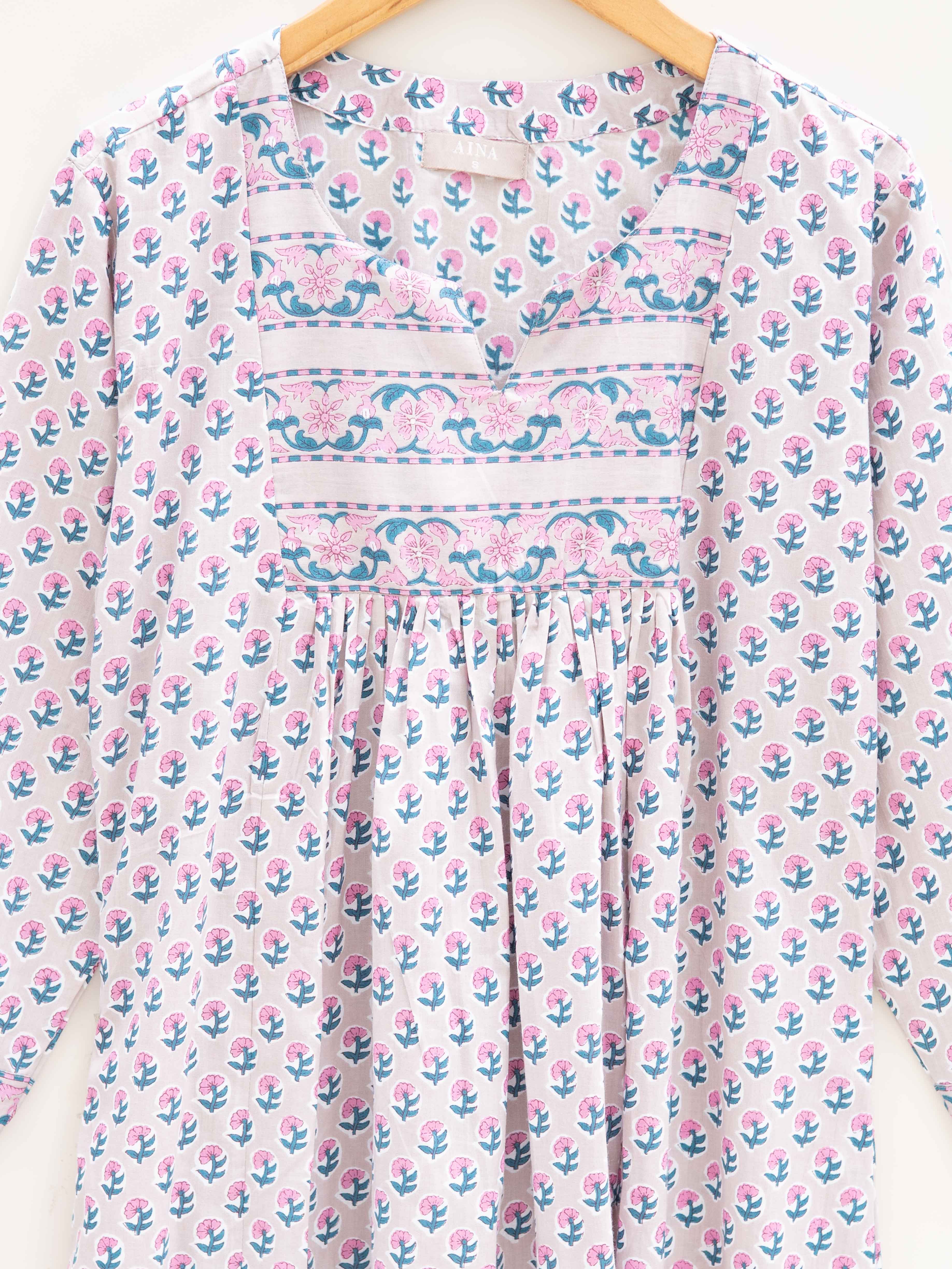 Cotton Printed A Line Kurta