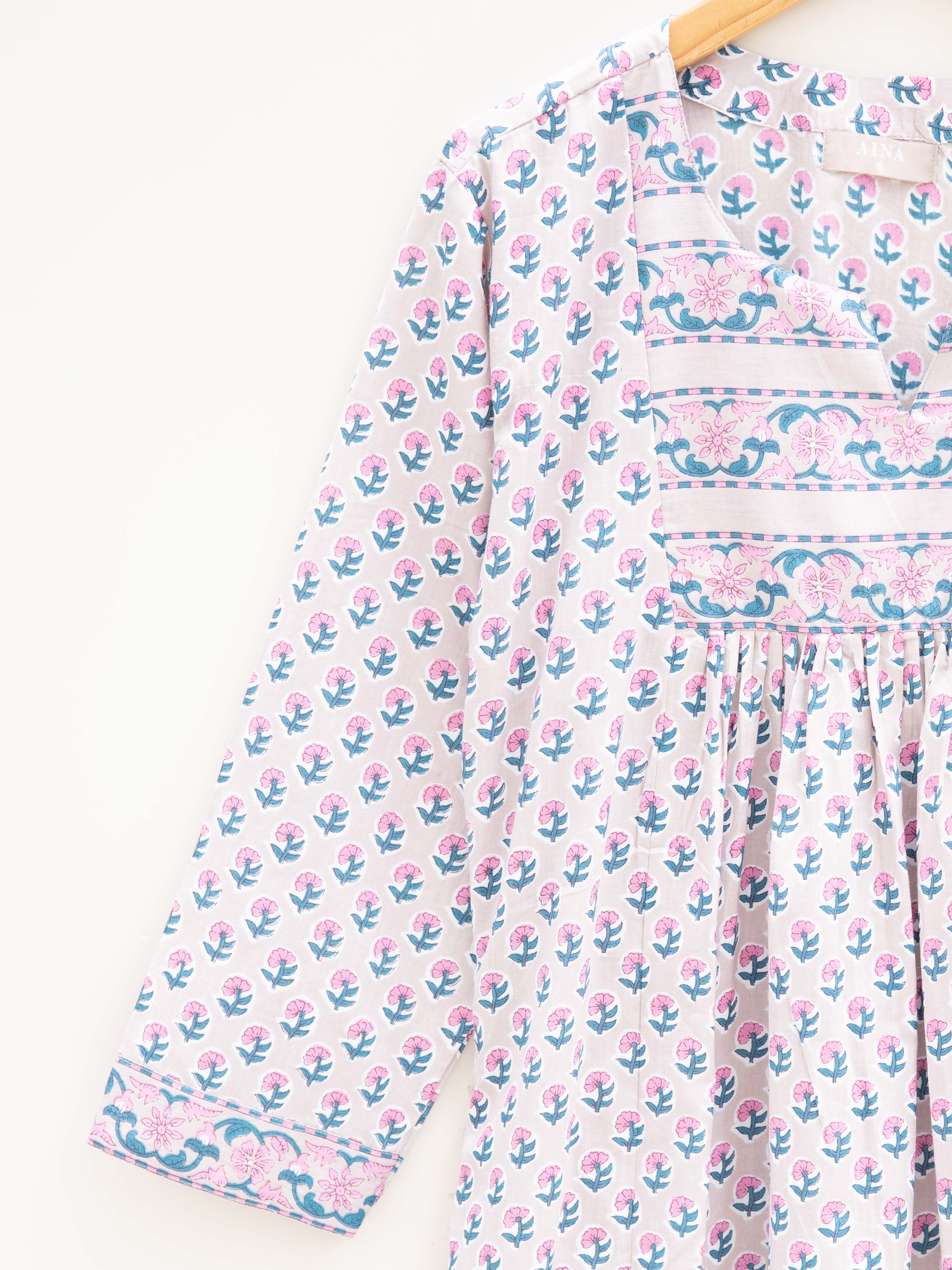 Cotton Printed A Line Kurta