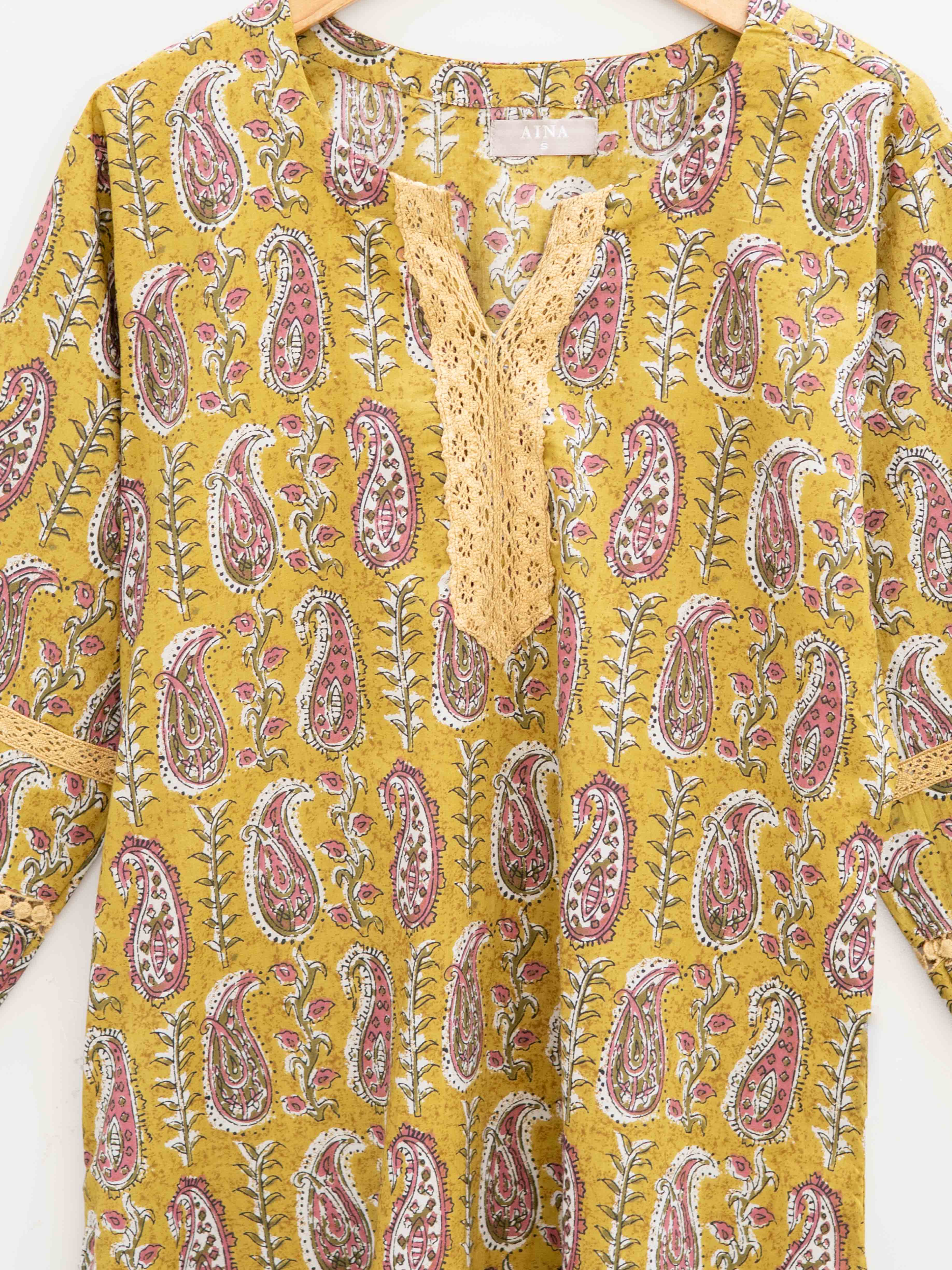 Cotton Printed Straight Kurta