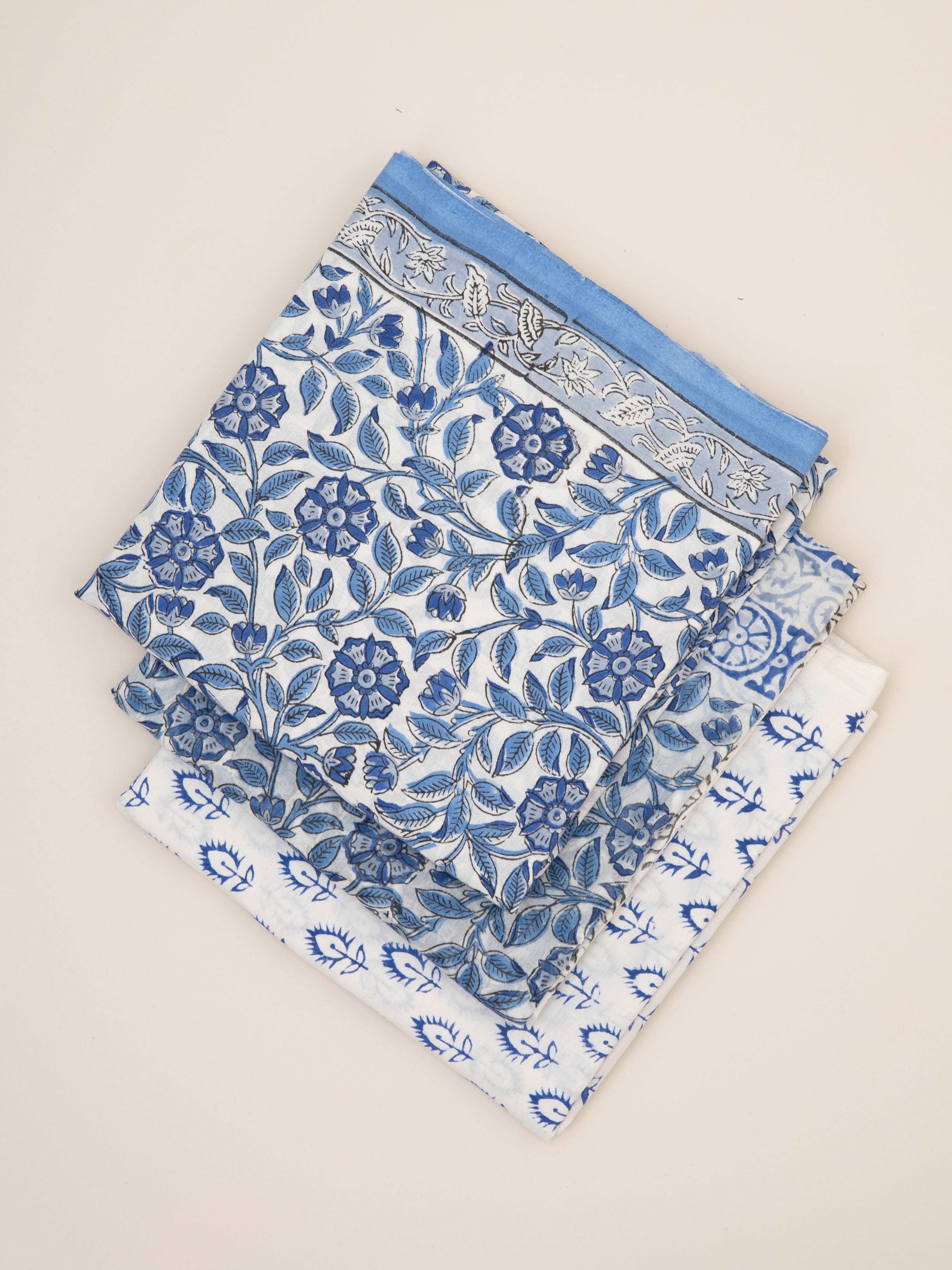 Cotton Block Printed Unstitched Suit Set - 3 Piece