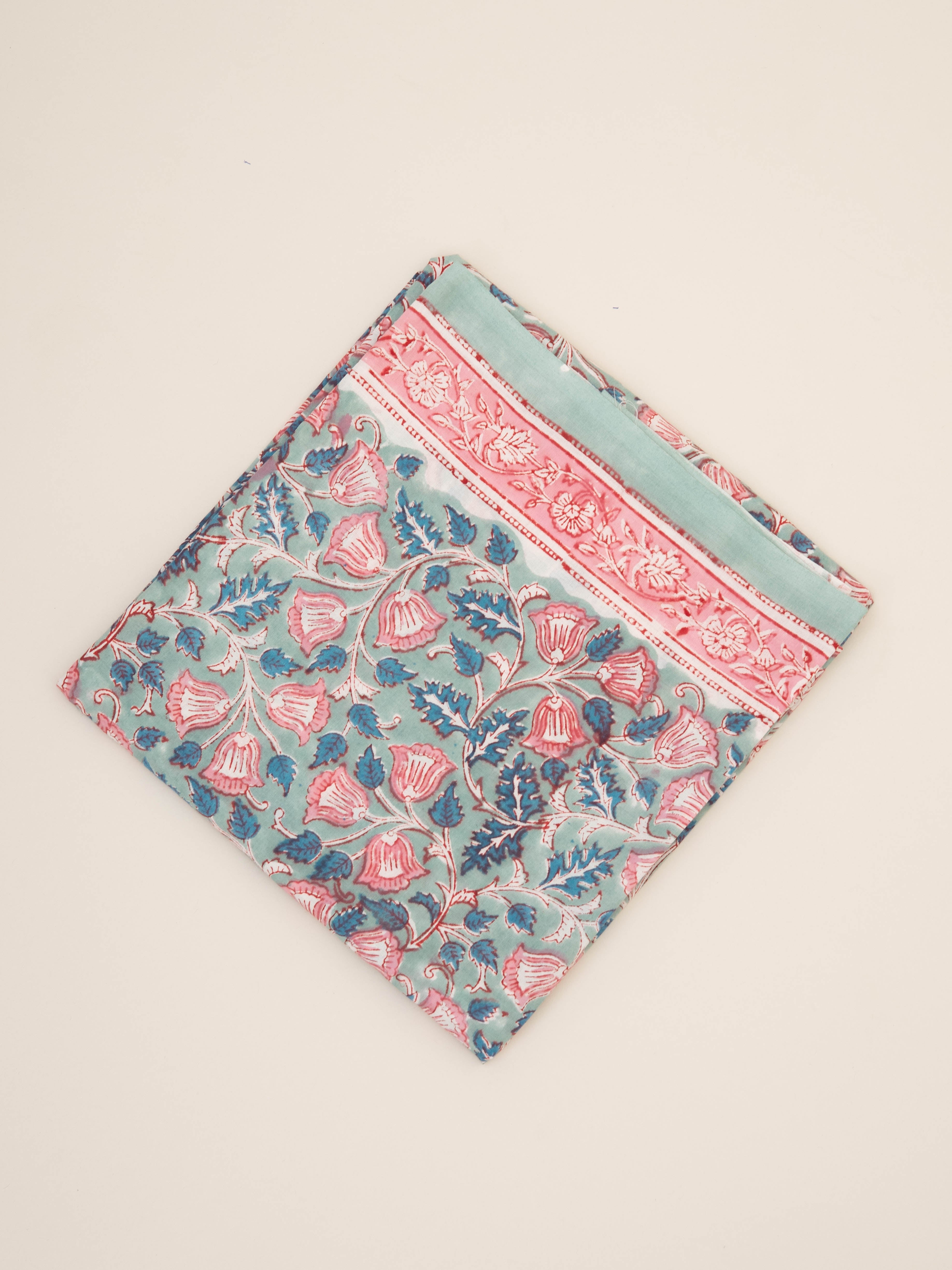 Cotton Block Printed Unstitched Suit Set - 3 Piece