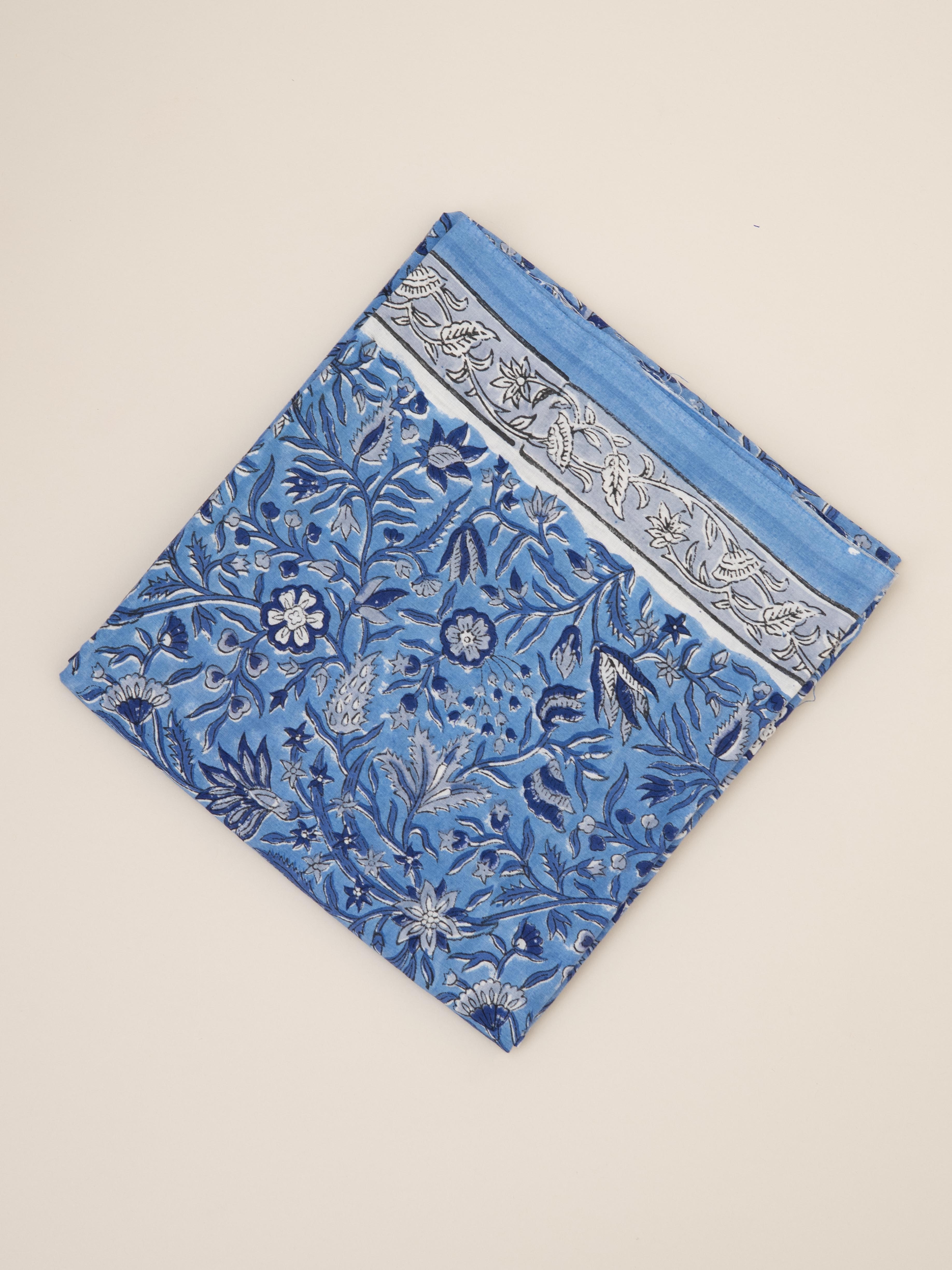 Cotton Block Printed Unstitched Suit Set - 3 Piece