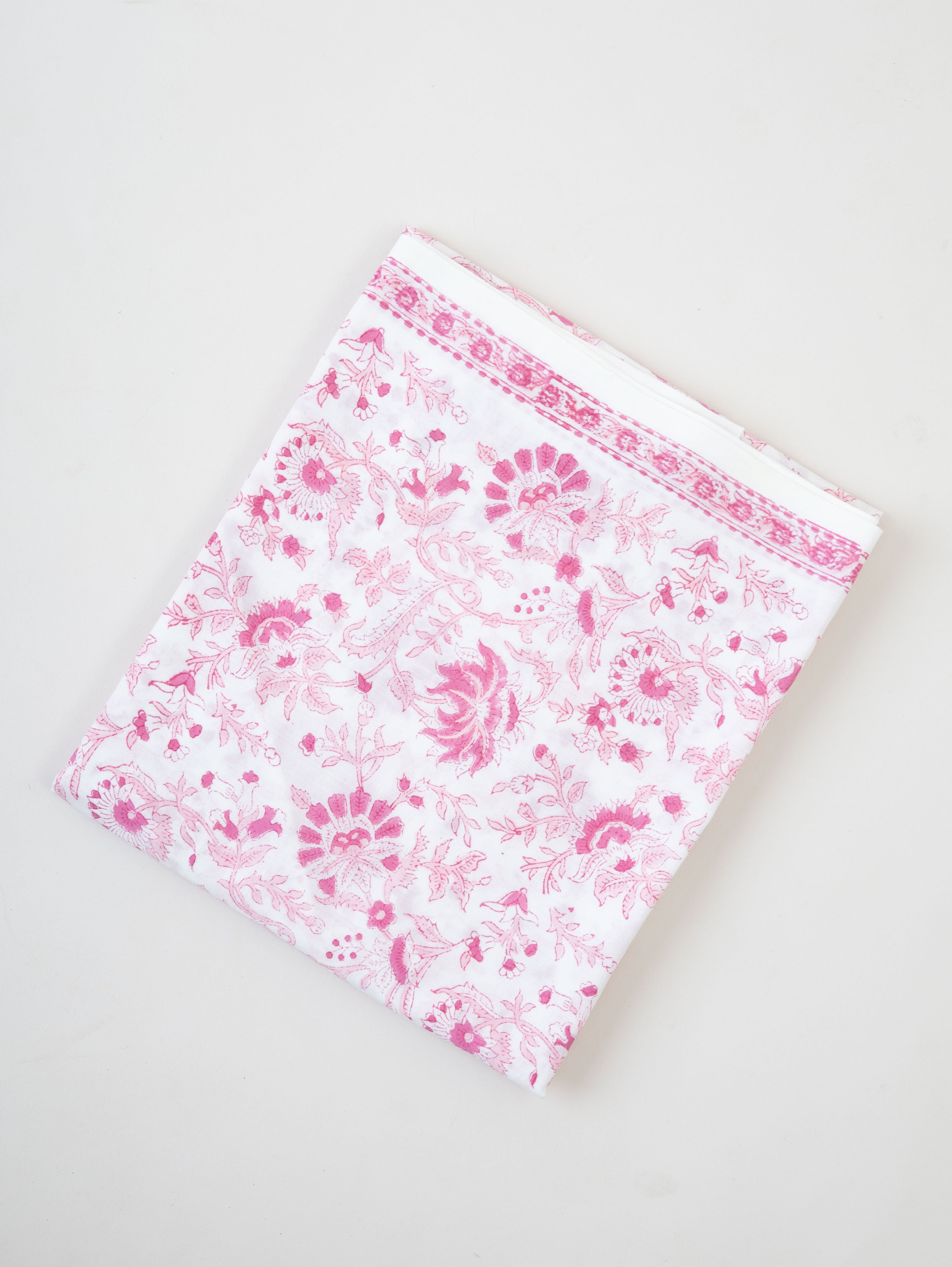 Cotton Block Printed Unstitched Suit Set - 3 Piece