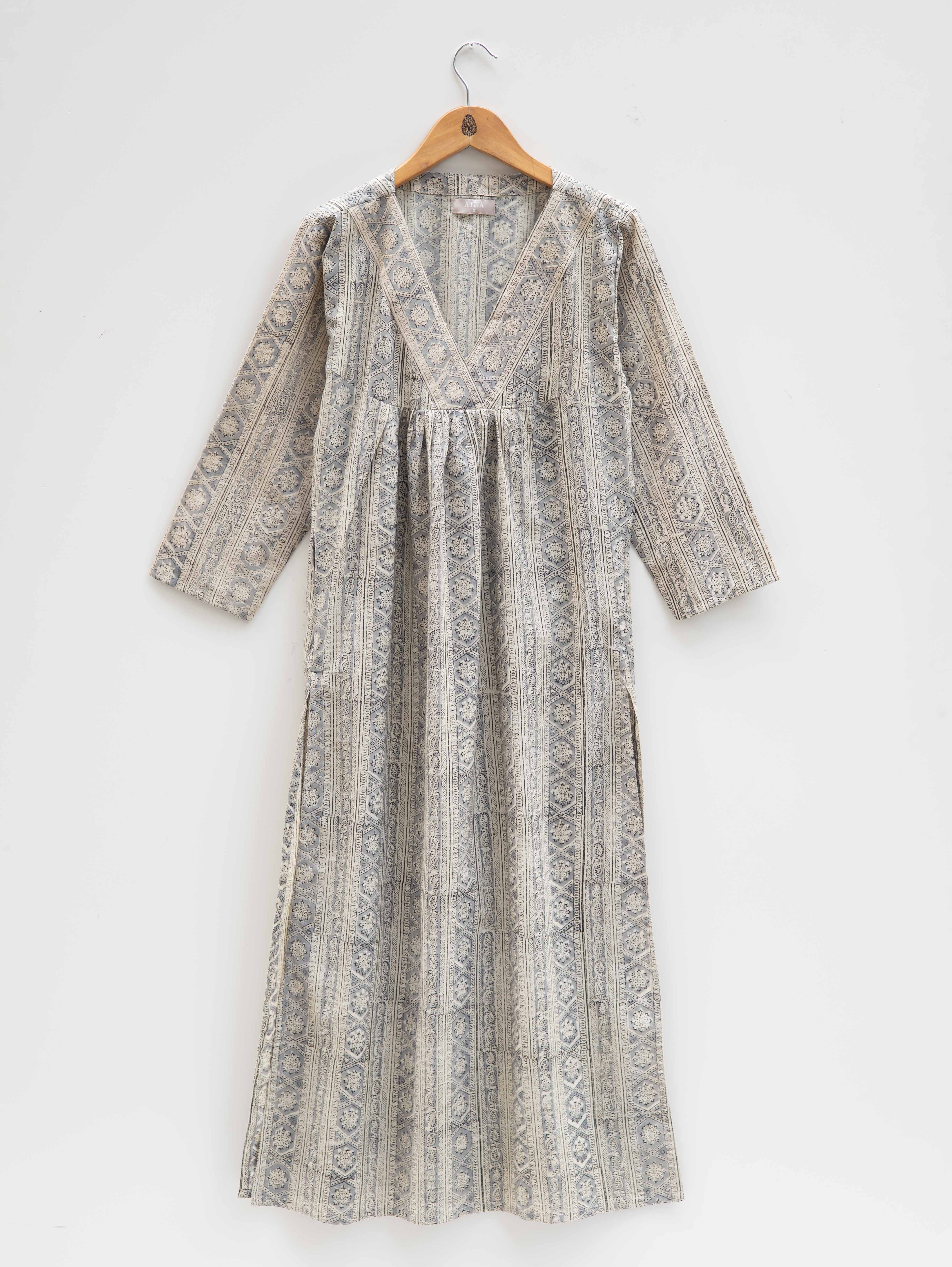 Cotton Kalamkari Block Printed Straight Kurta