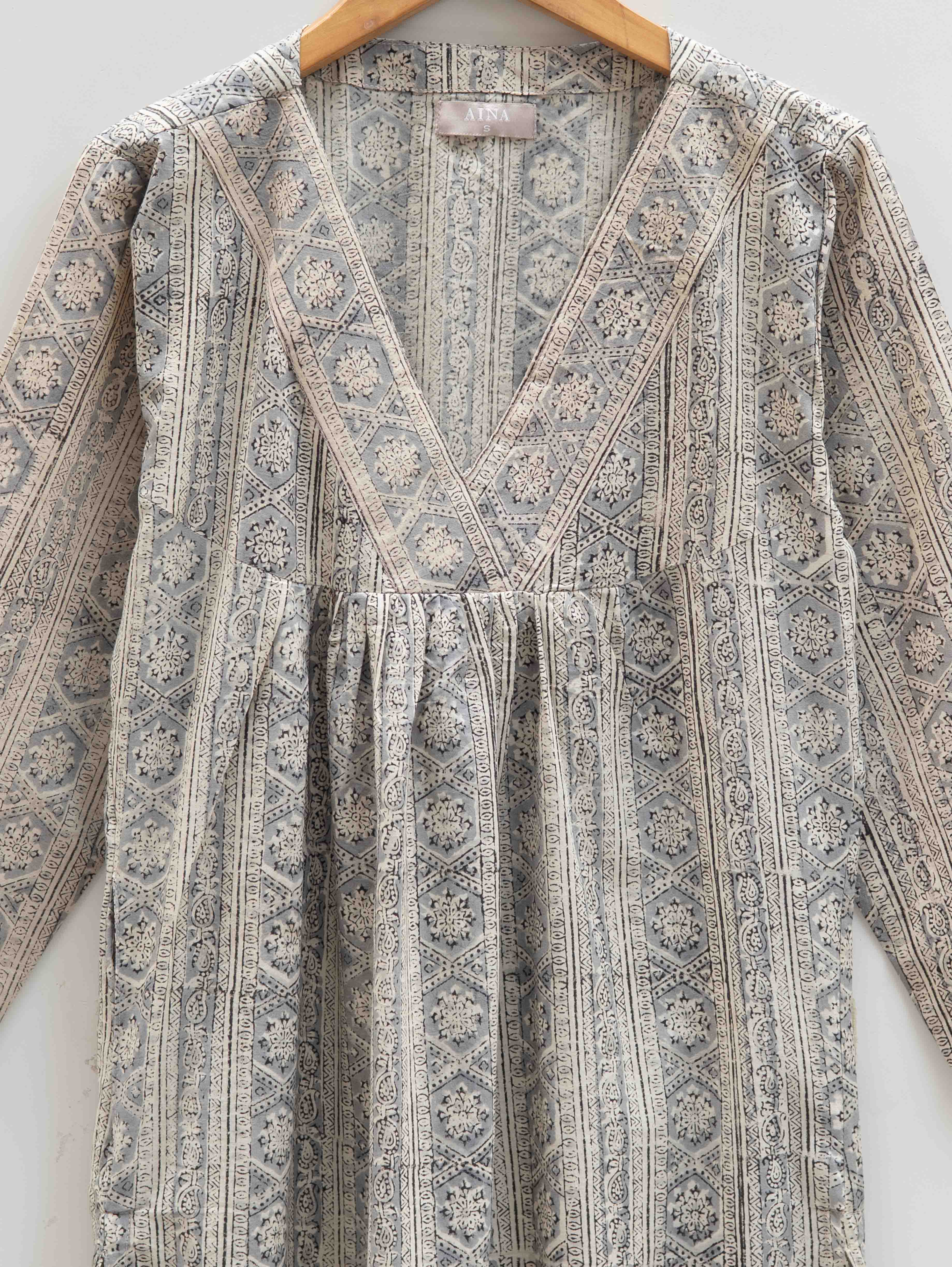Cotton Kalamkari Block Printed Straight Kurta