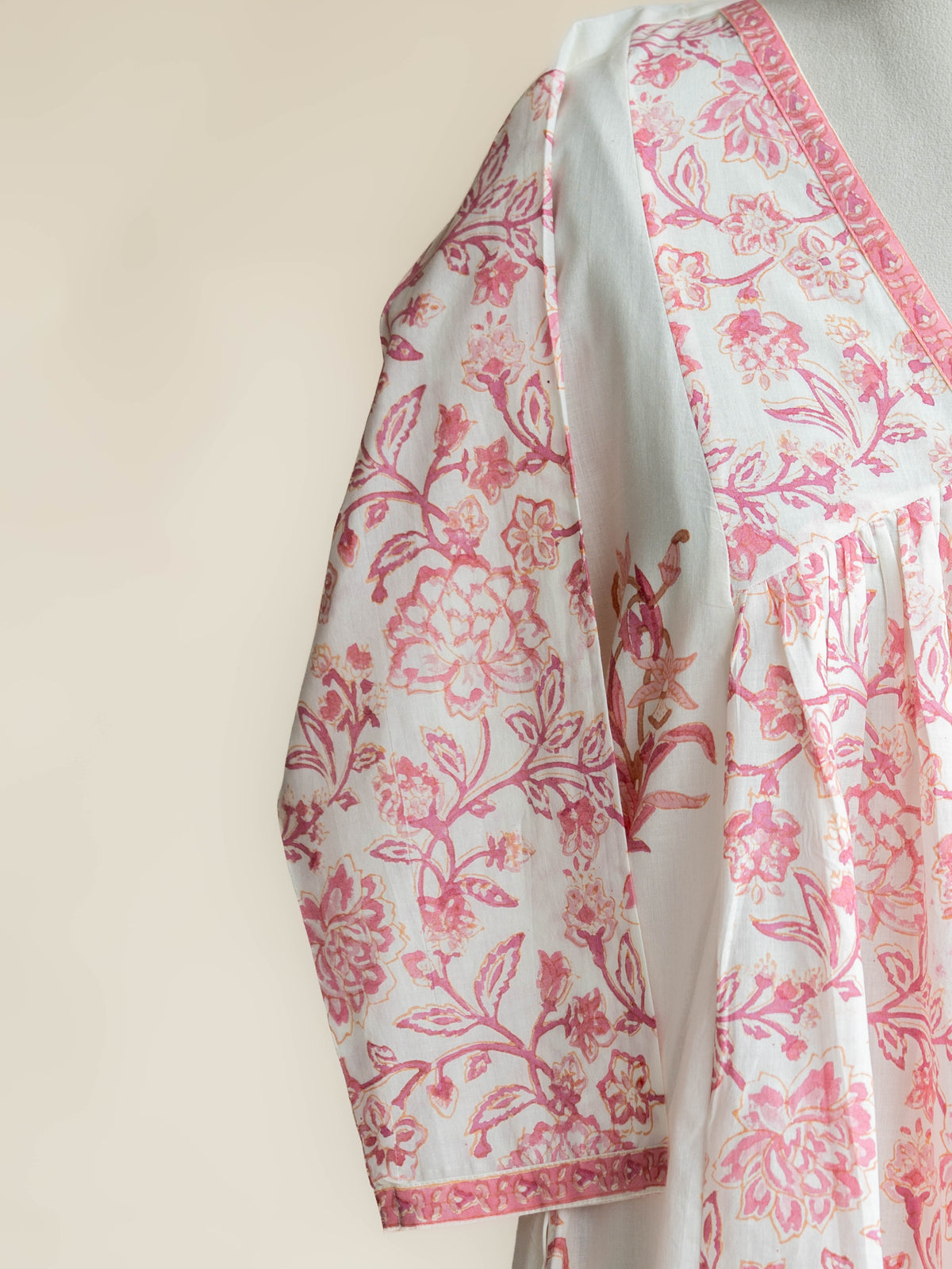 Vrishti Cotton Block Printed A Line Kurta