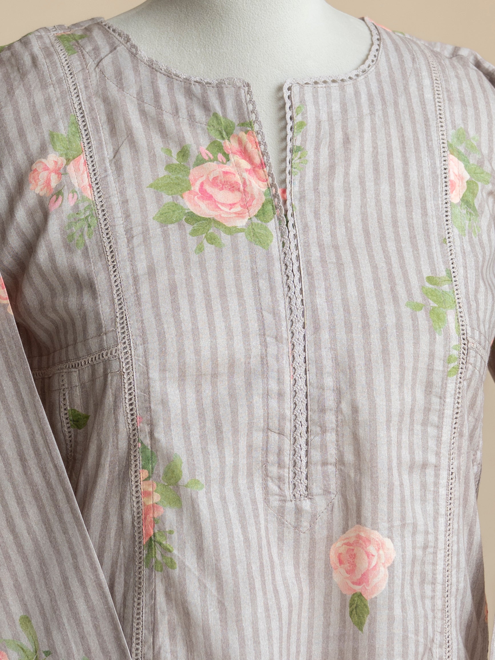 Gulnaaz Cotton Printed A-Line Kurta