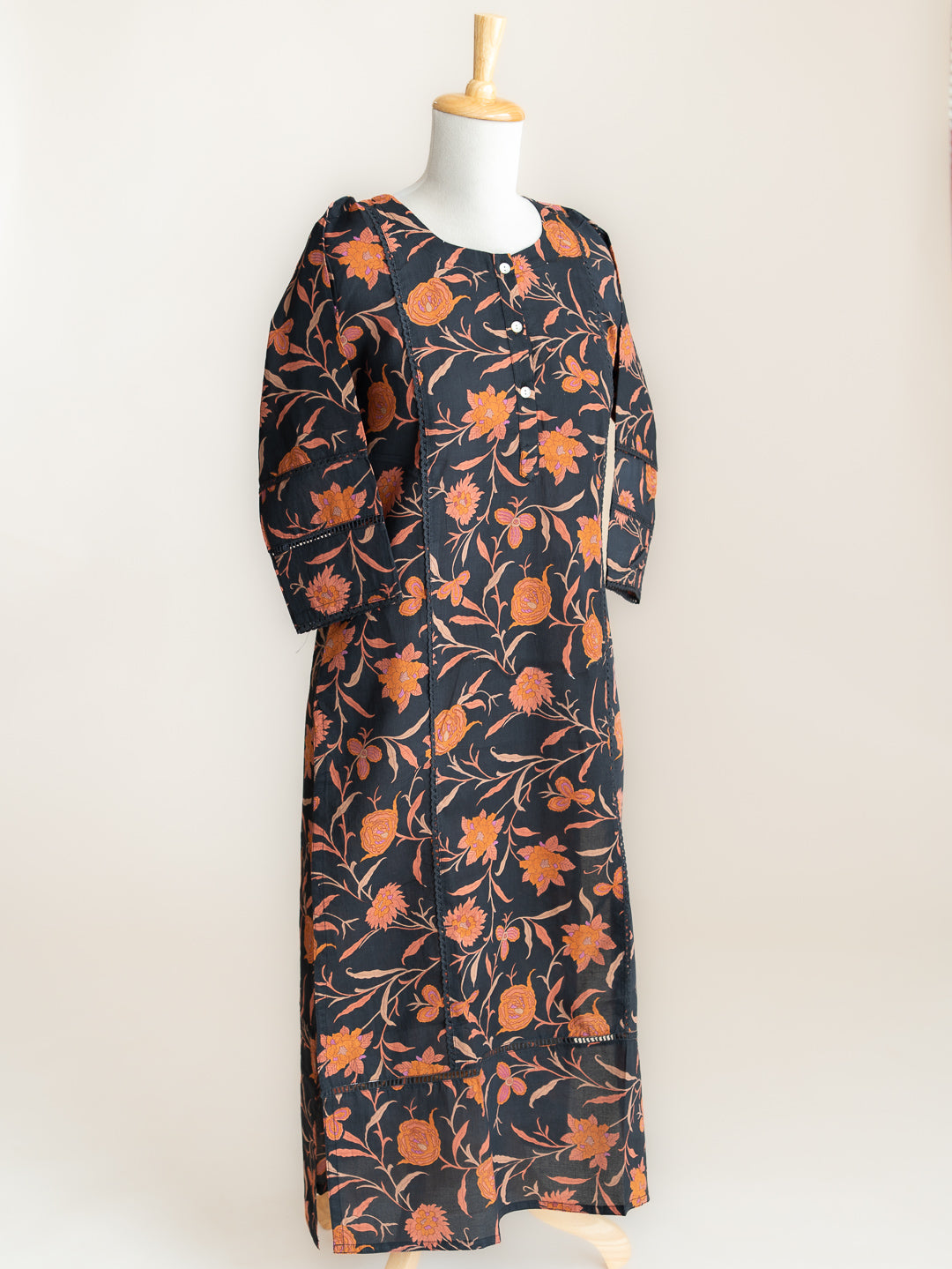 Ishira Cotton Printed Straight Kurta