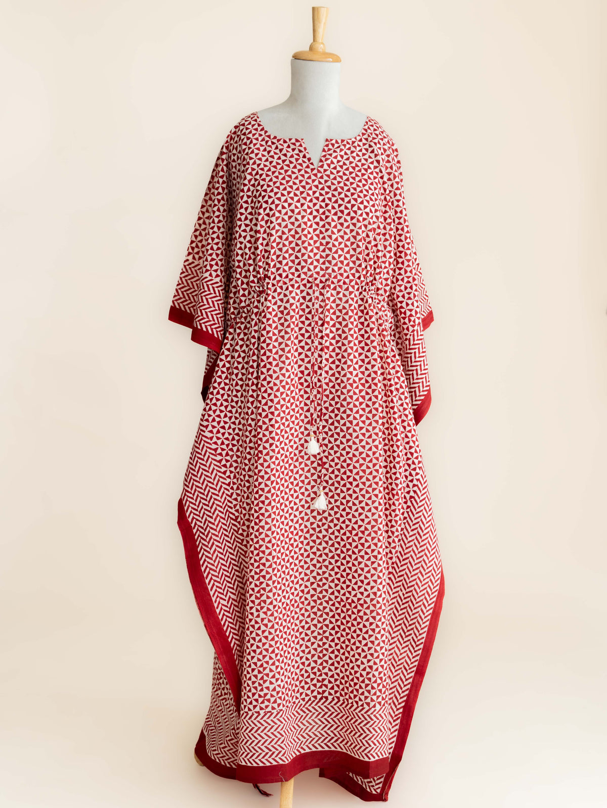 Eshna Cotton Block Printed Long Kaftan