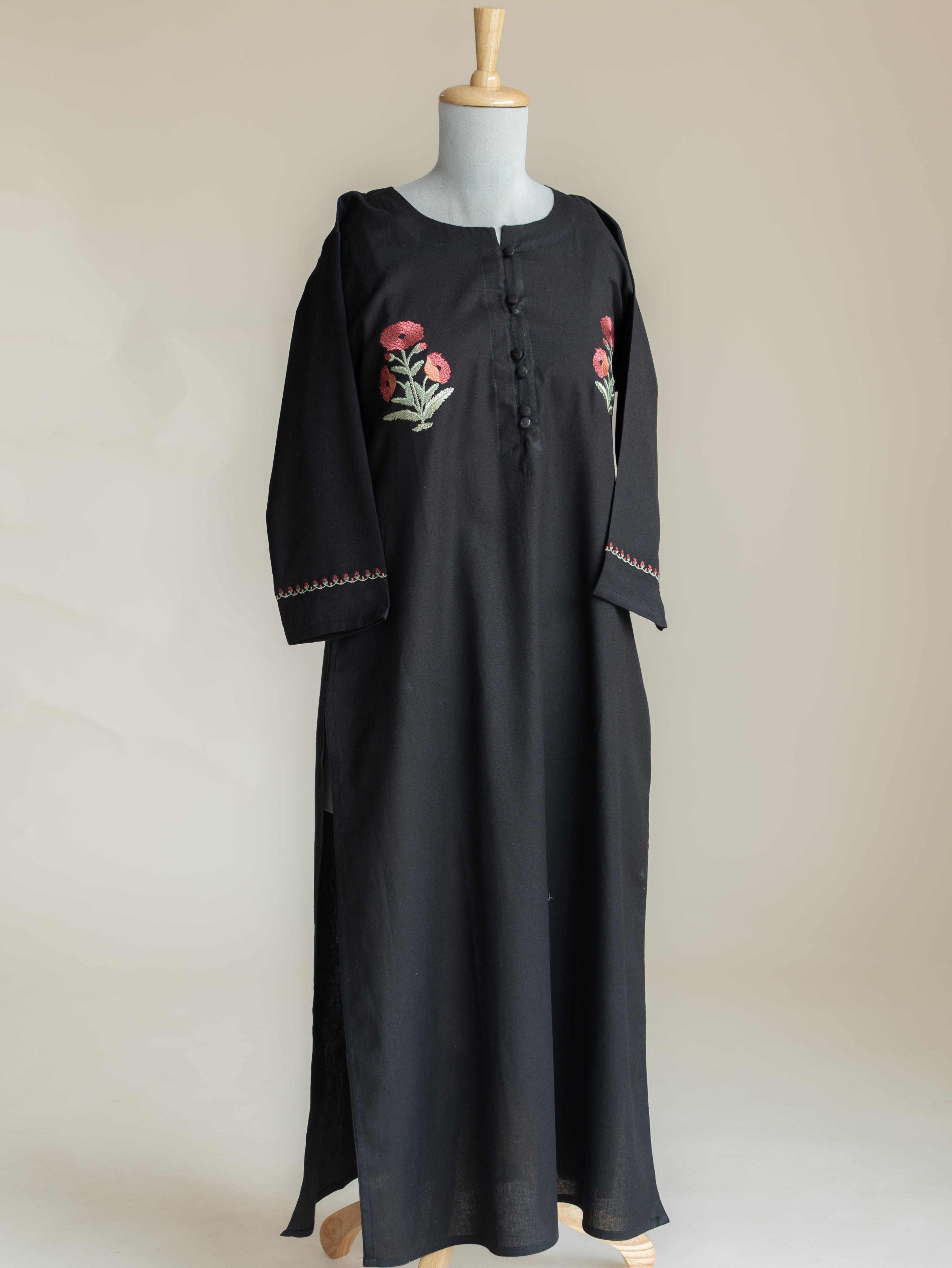 Wamika Cotton Embroidered Straight Kurta