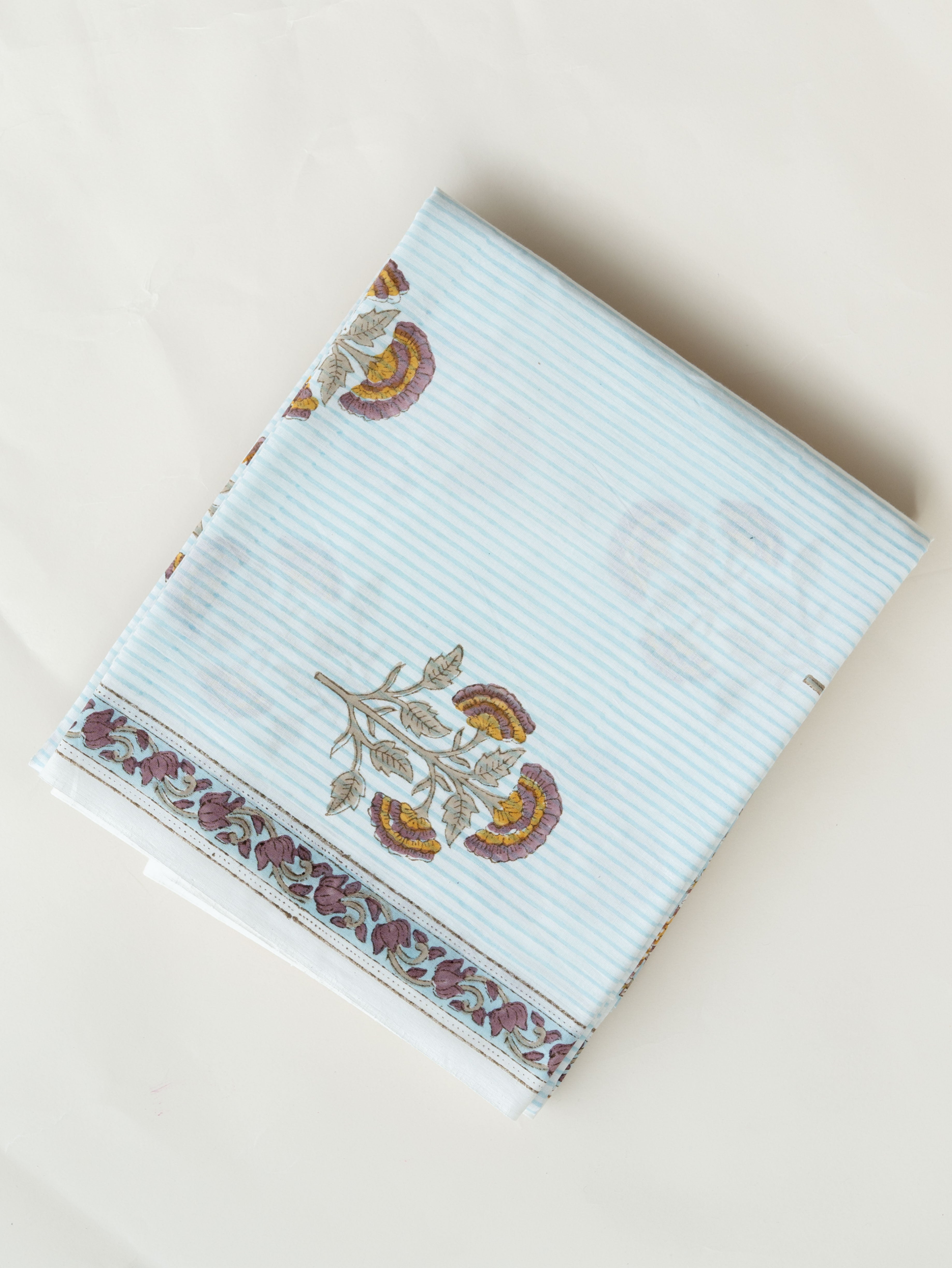 Sonia Cotton Block Printed Unstitched Suit Set - 3 Piece