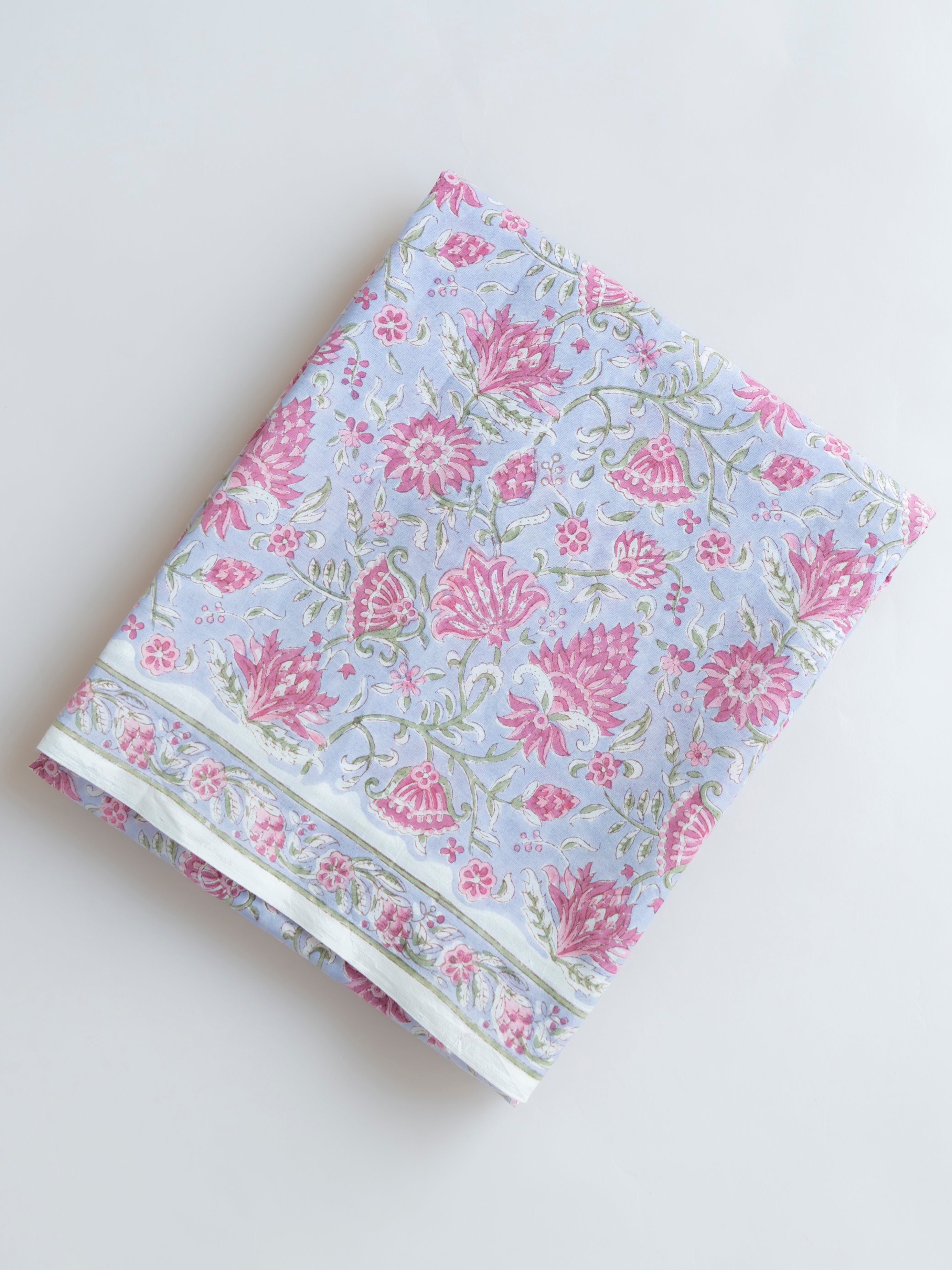 Cotton Block Printed Unstitched Suit Set - 3 Piece