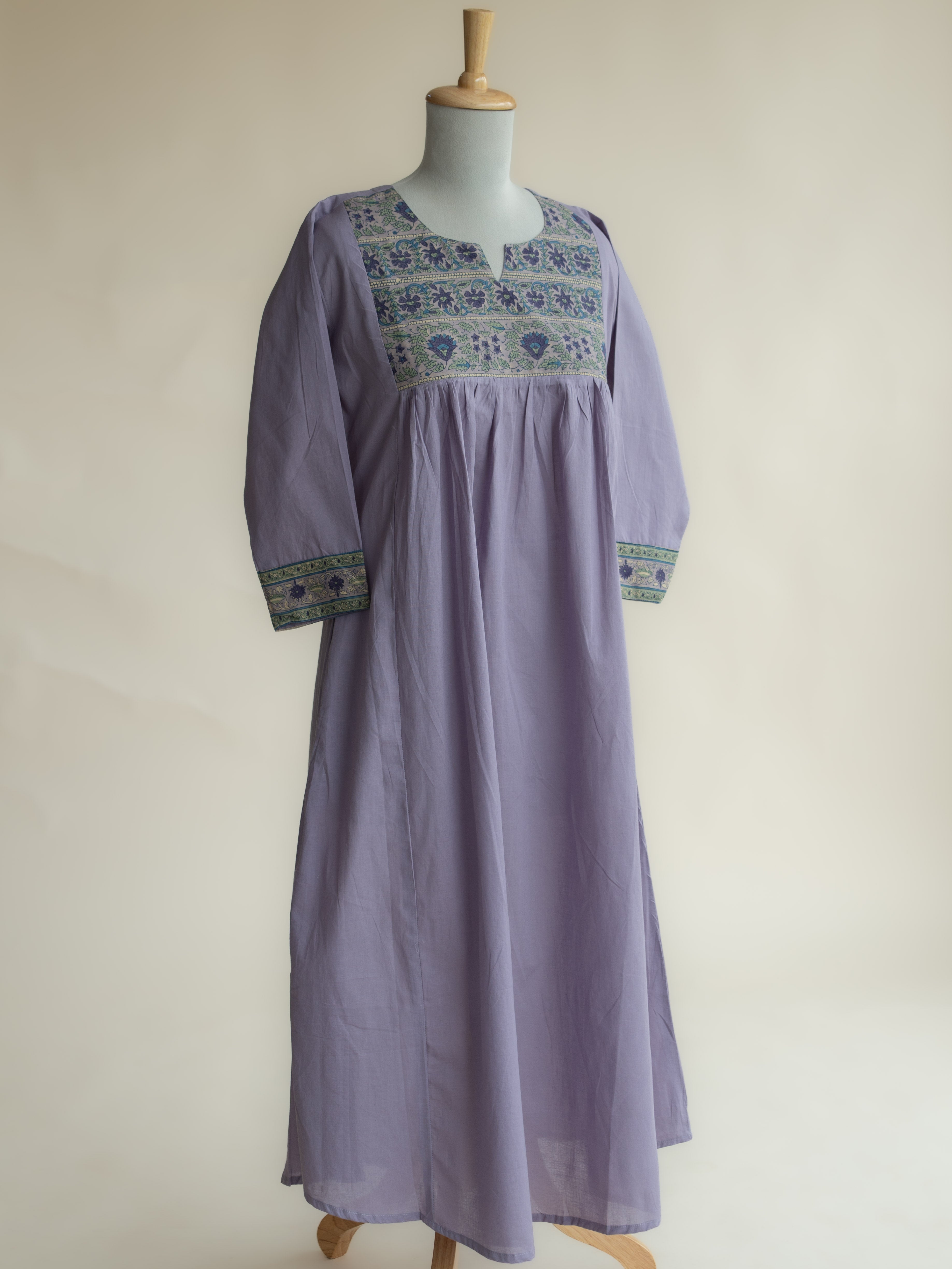 Arisha Cotton Plain A-Line Kurta